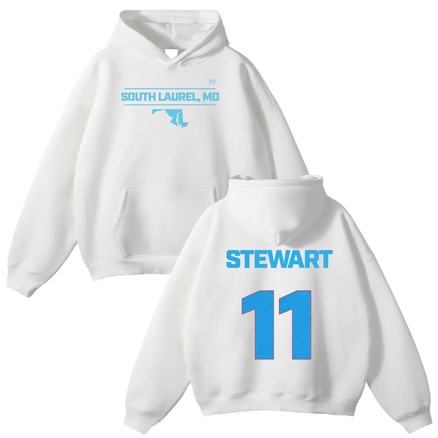 Nathan Stewart  Oversize Fleeced Hoodie