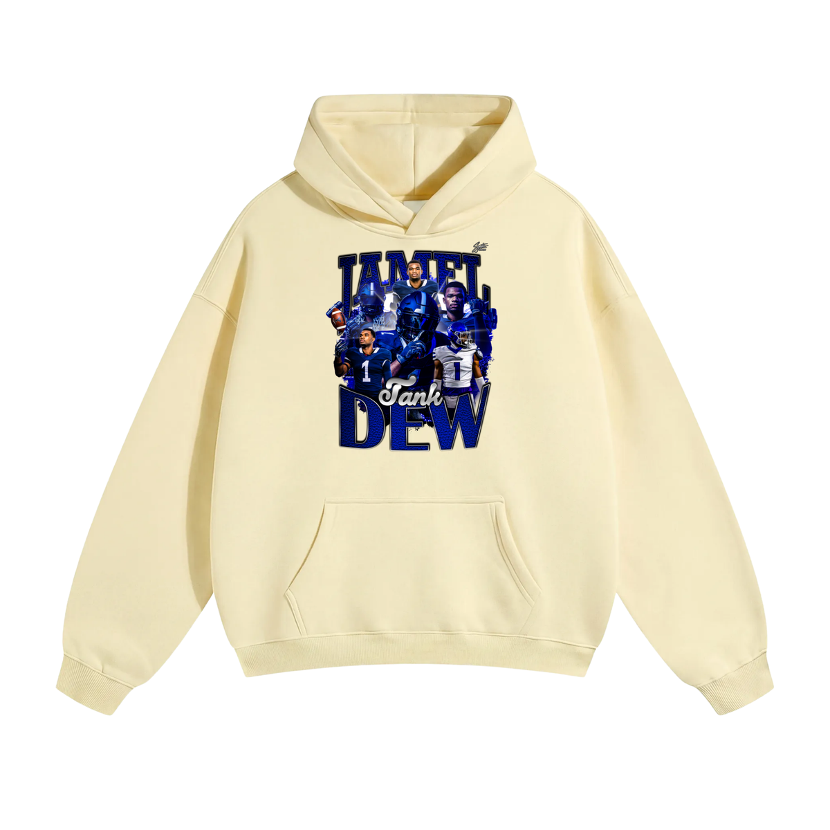 Jamel Dew Oversize Fleeced Hoodie