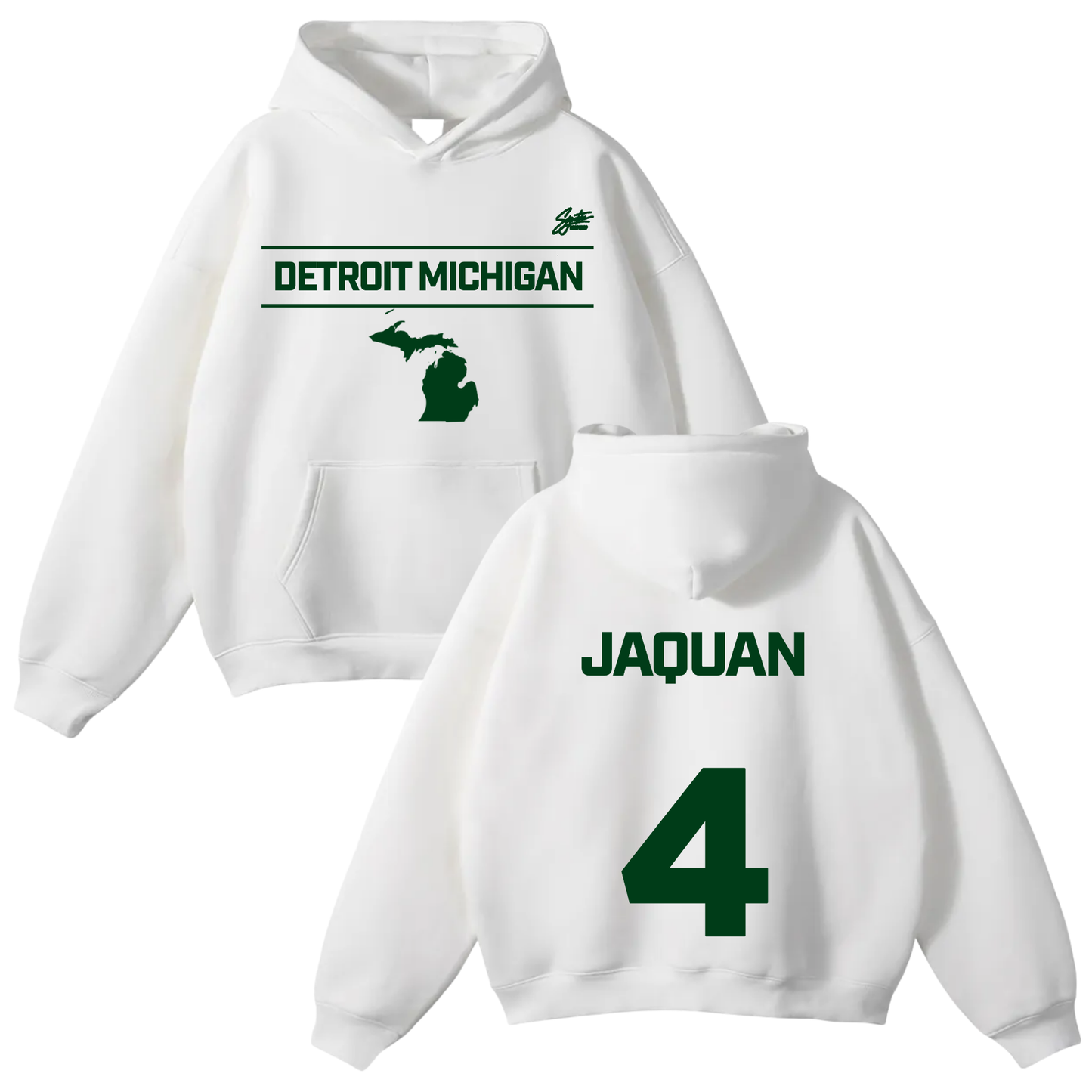 Jaquan Pitts Oversize Fleeced Hoodie