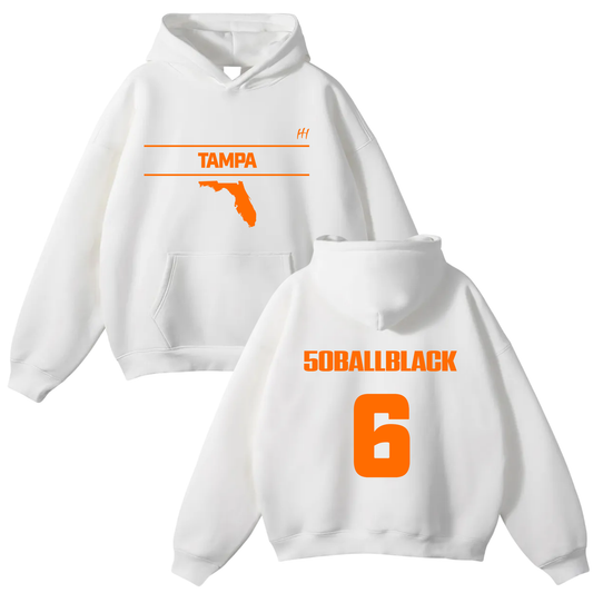J Black Oversize Fleeced Hoodie