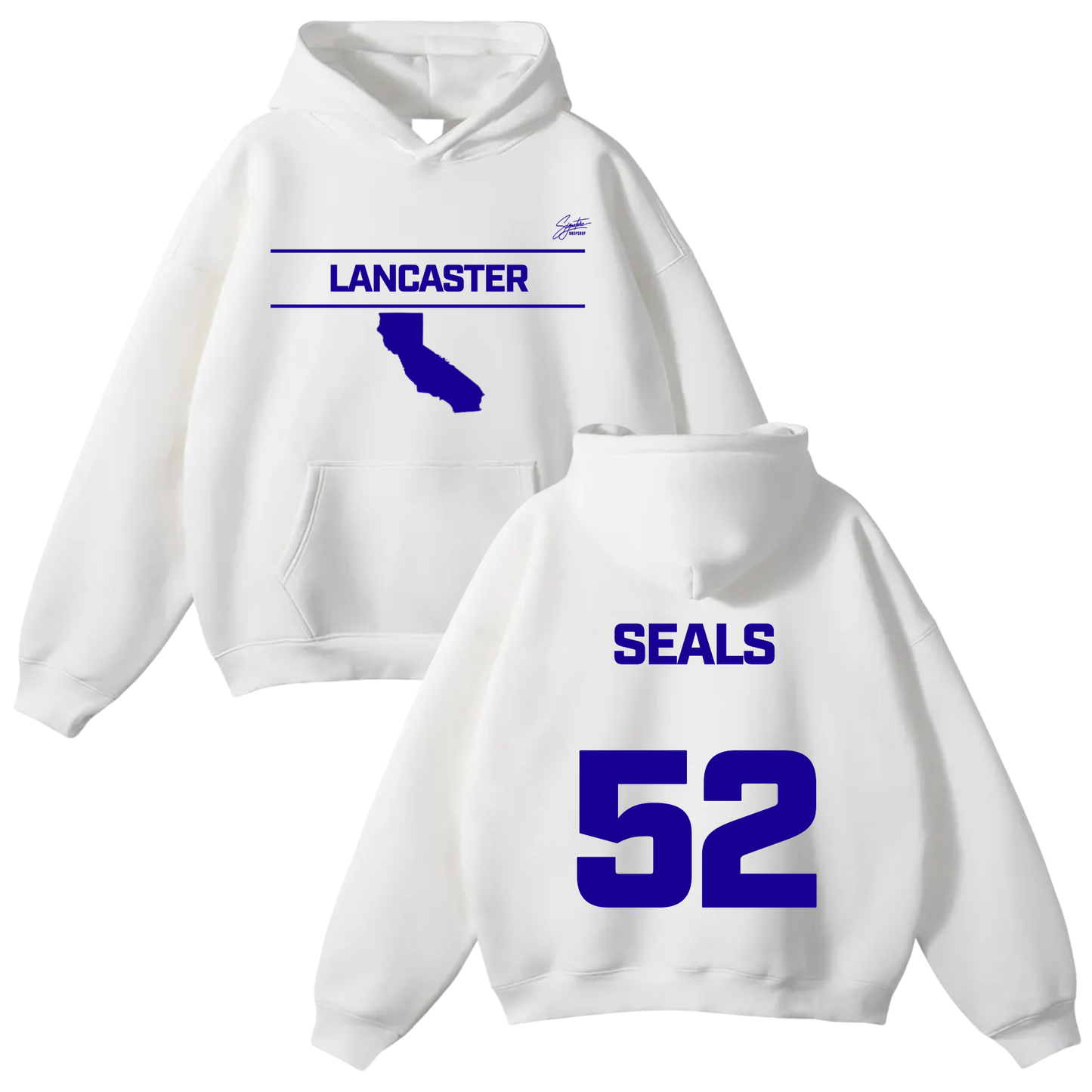 Adrian Seals Oversize Fleeced Hoodie
