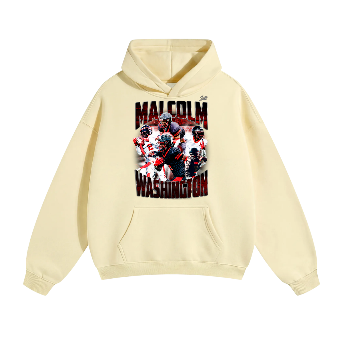 Malcom Washington Oversize Fleeced Hoodie