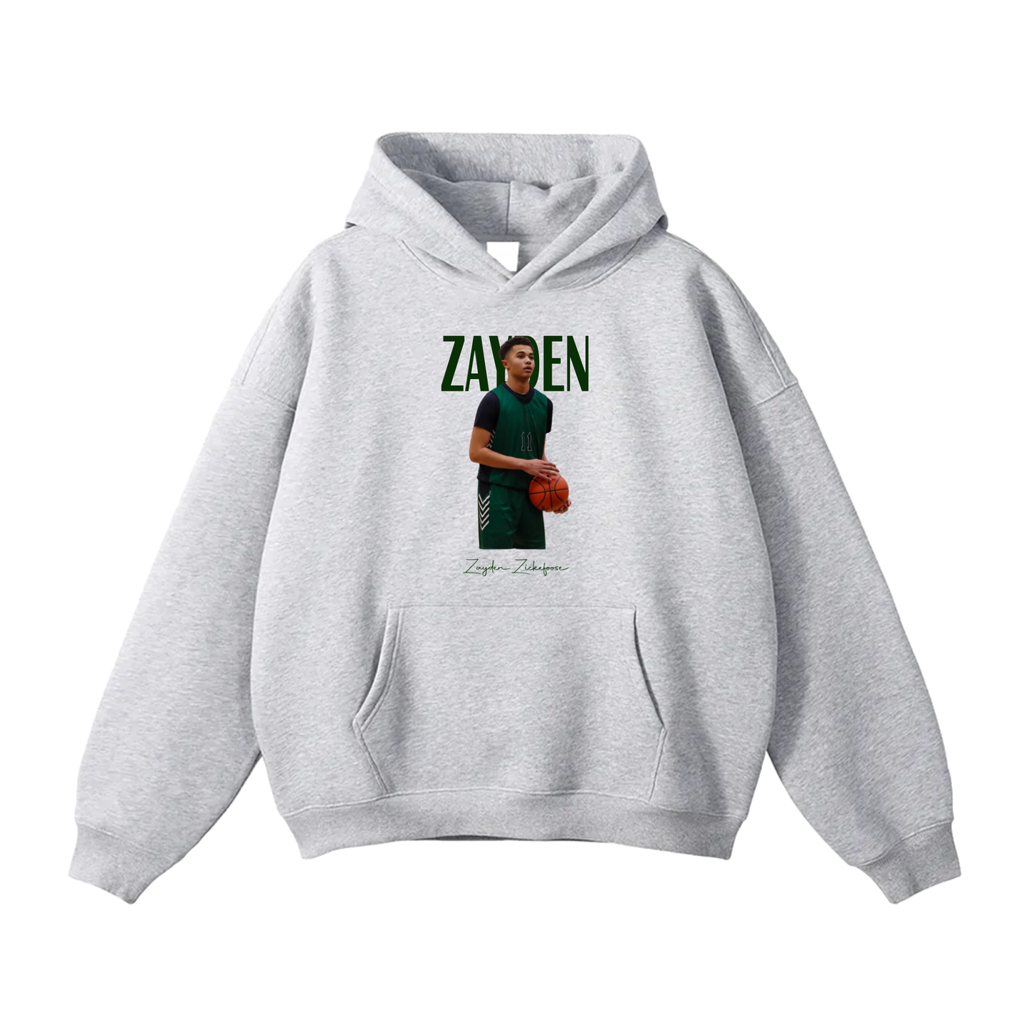 Zayden Zickefoose Oversize Fleeced Hoodie