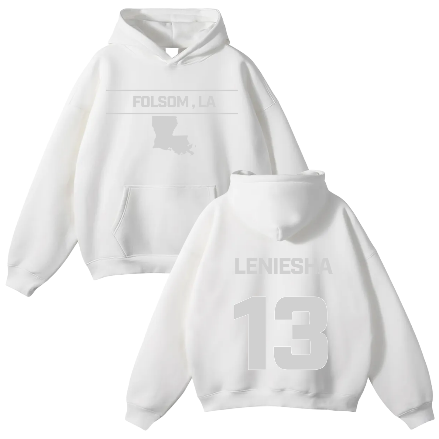 Leniesha Burris Oversize Fleeced Hoodie