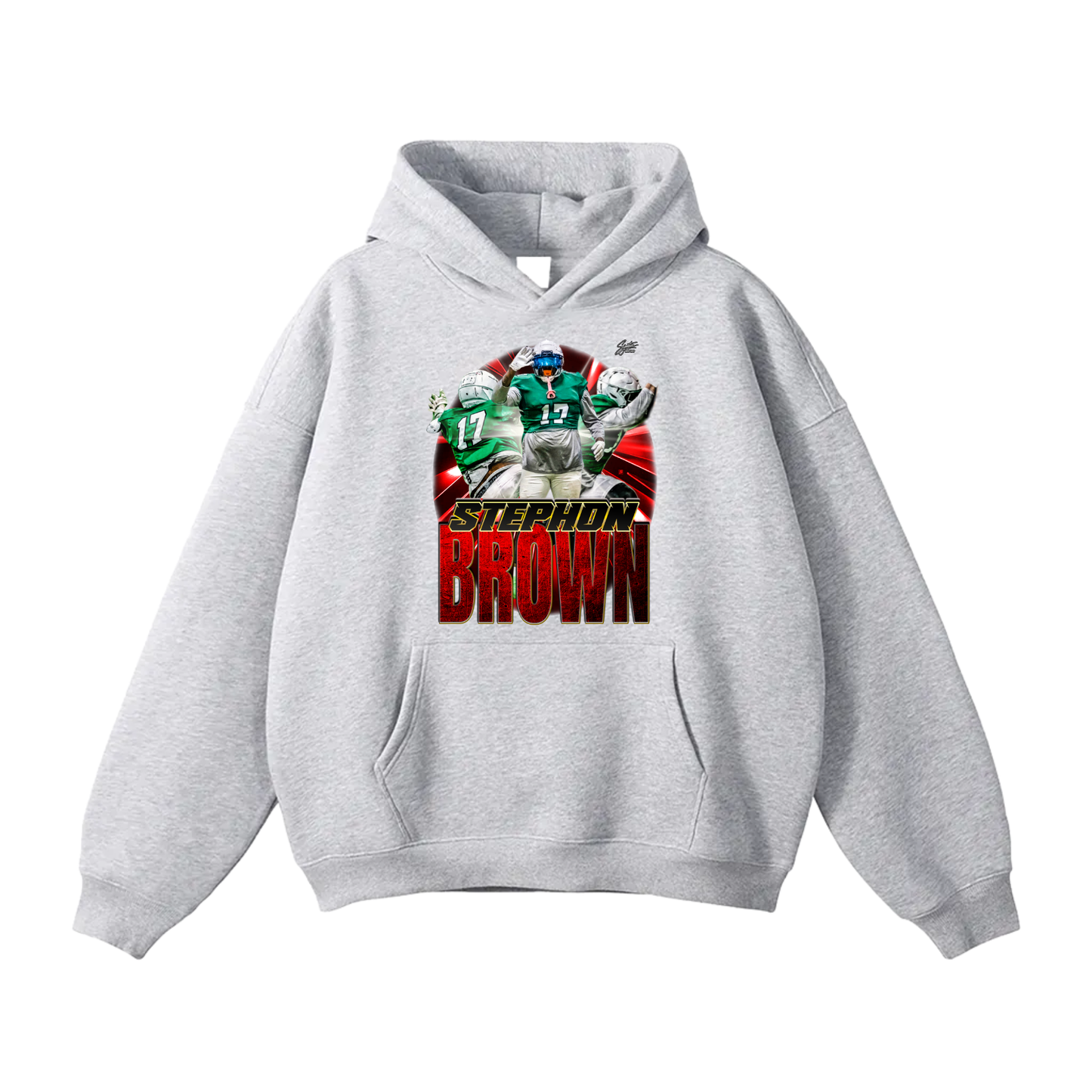 stephon brown Oversize Fleeced Hoodie