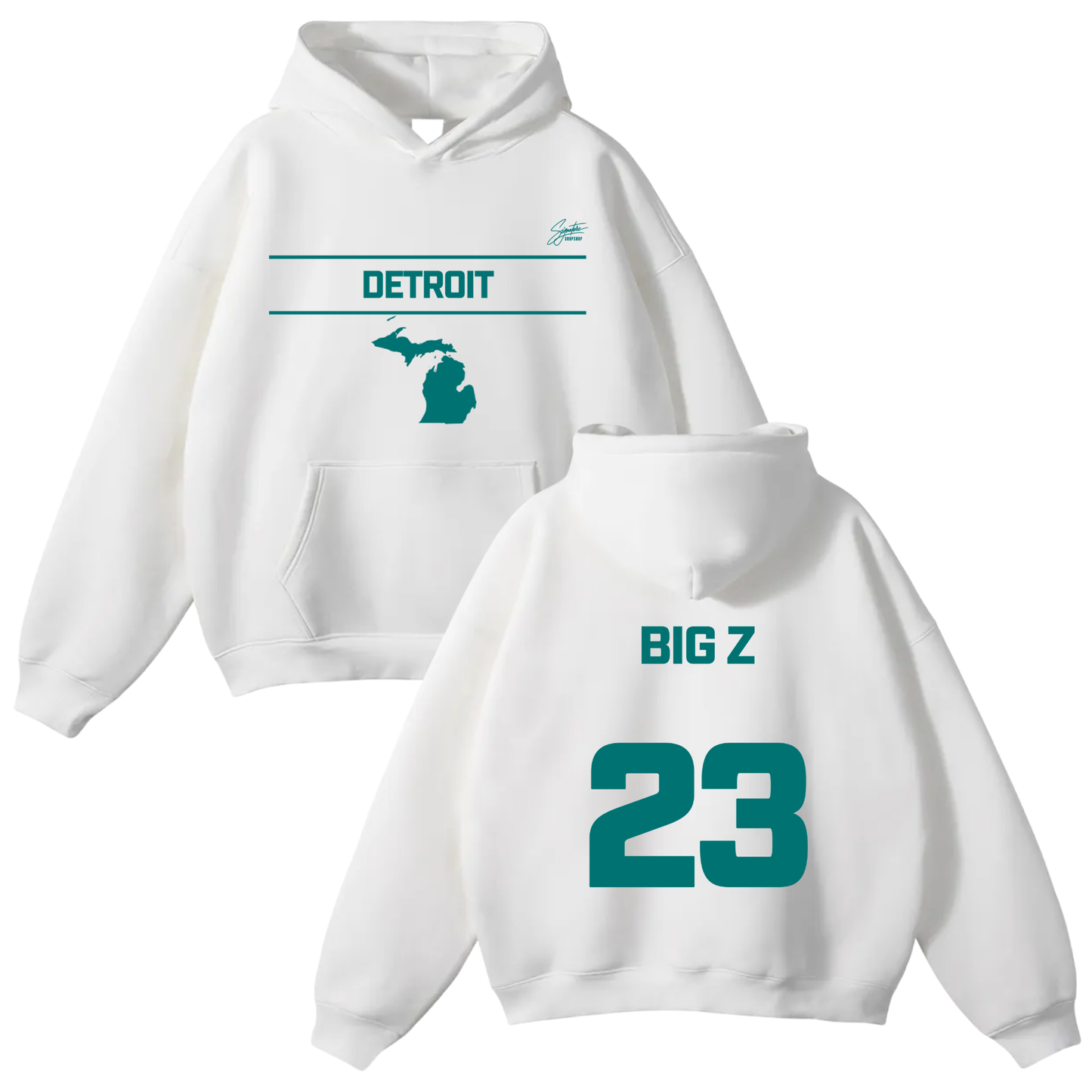 Zaniah Qualls Oversize Fleeced Hoodie