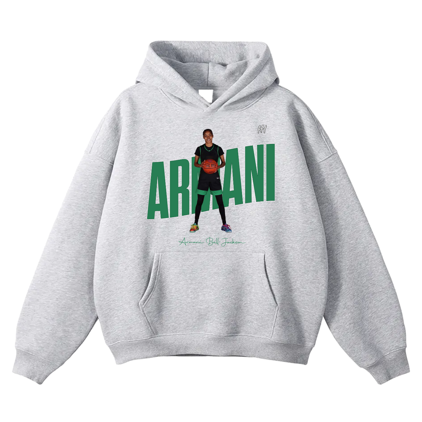 Armani Bell-Jackson Oversize Fleeced Hoodie