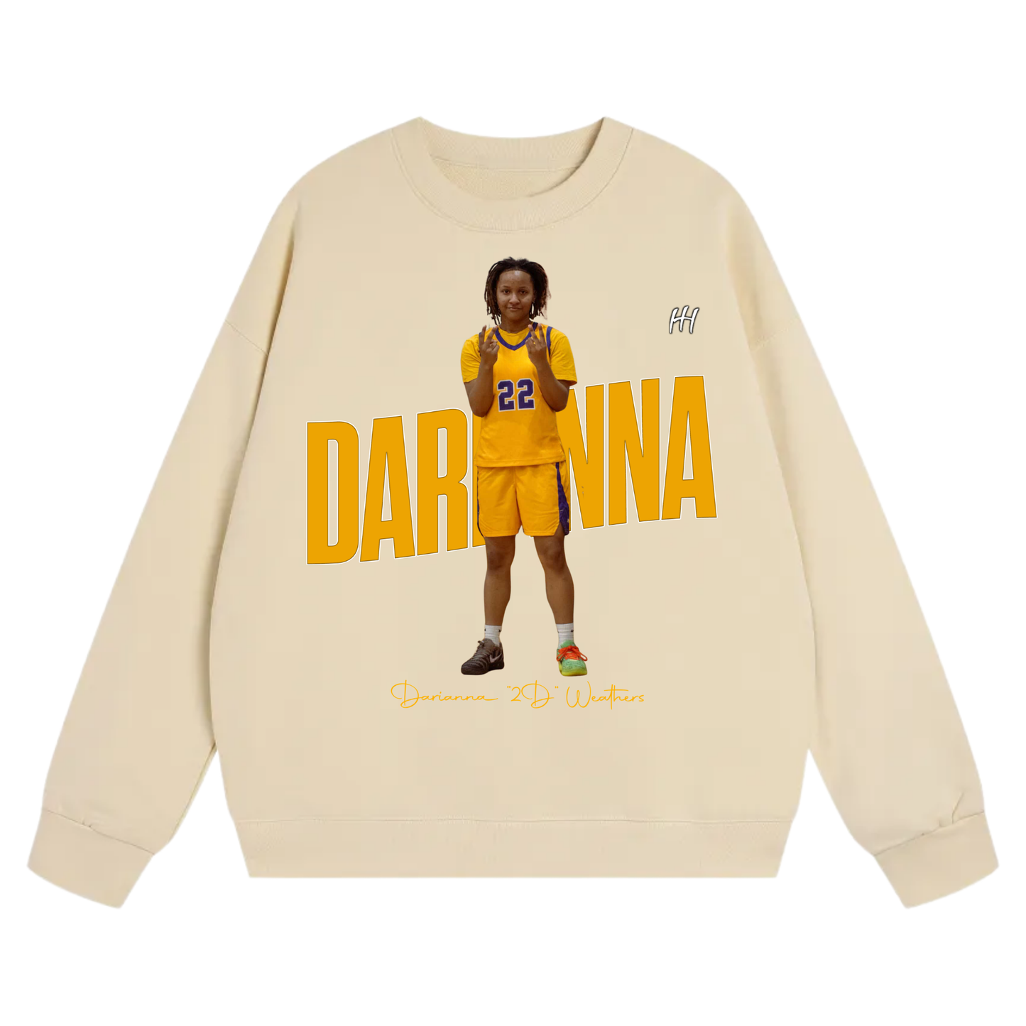Darianna 2D Weathers Heavyweight Crewneck Sweatshirt