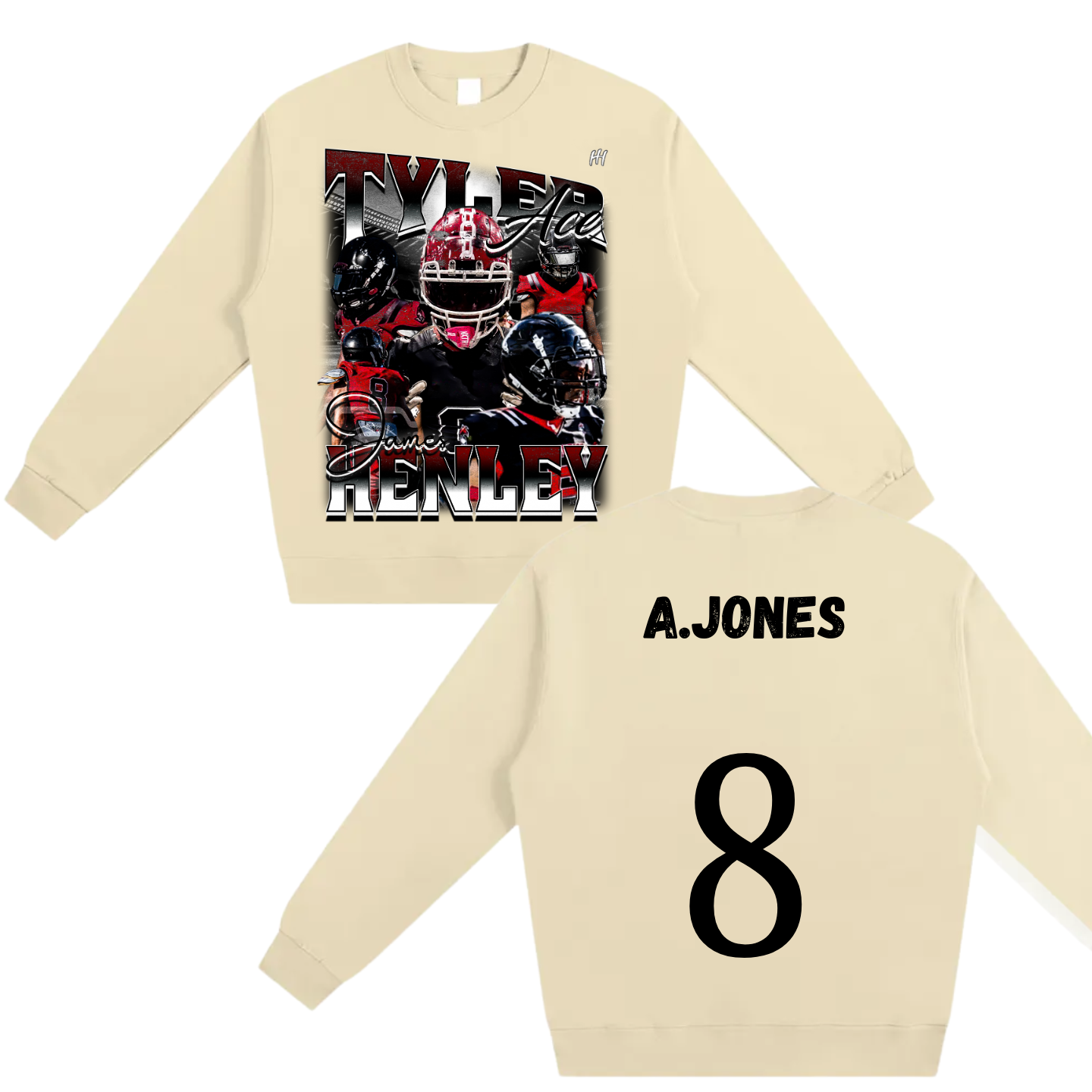 Tyler James Henley Heavyweight Crewneck Sweatshirt