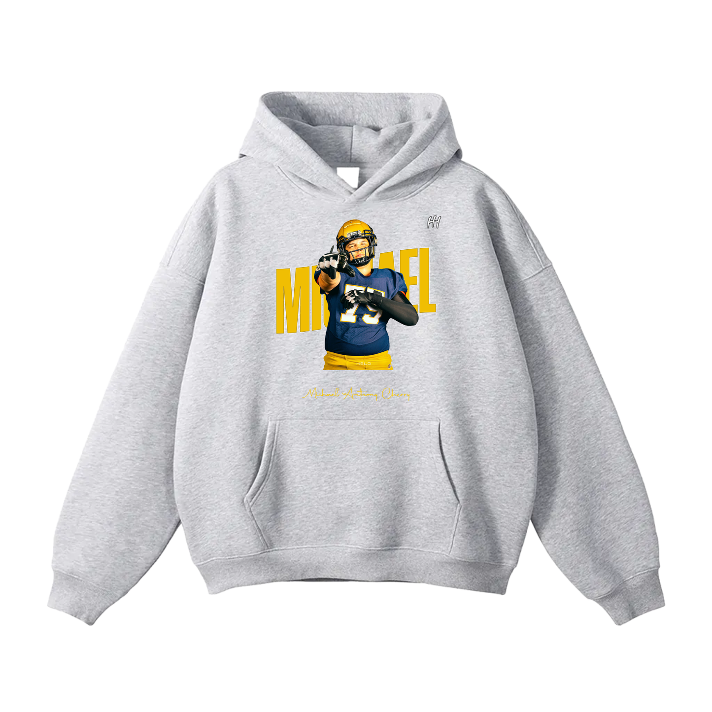 Michael Anthony Cherry Oversize Fleeced Hoodie