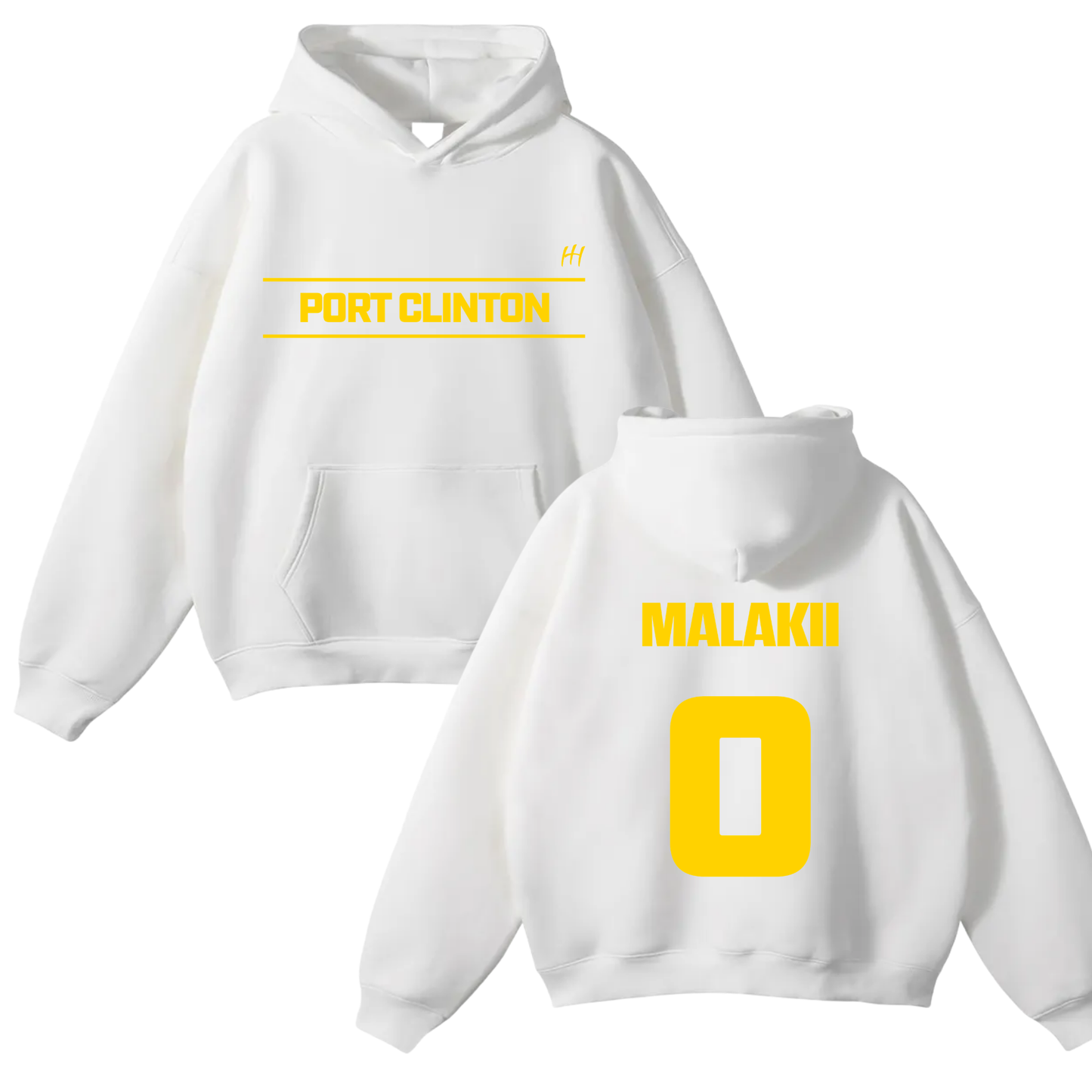 Malakii Pinkelton Oversize Fleeced Hoodie