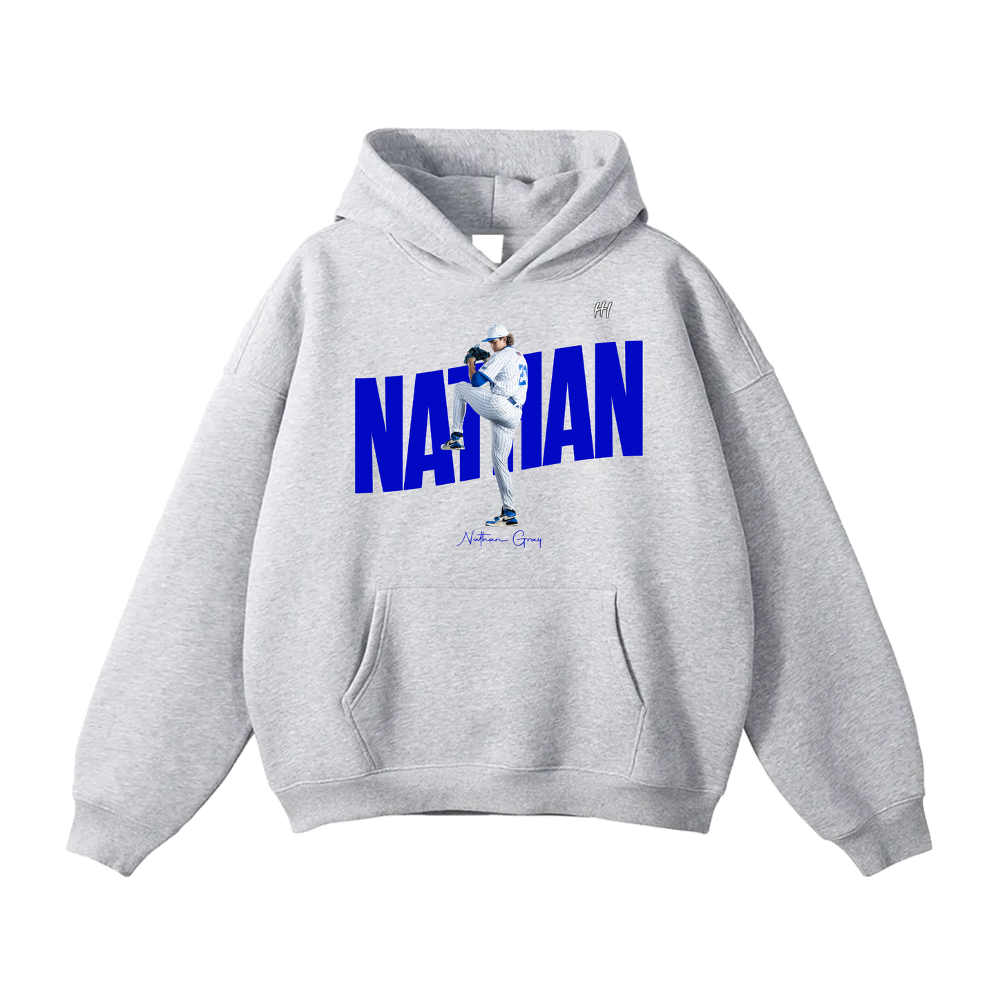 Nathan Gray Oversize Fleeced Hoodie