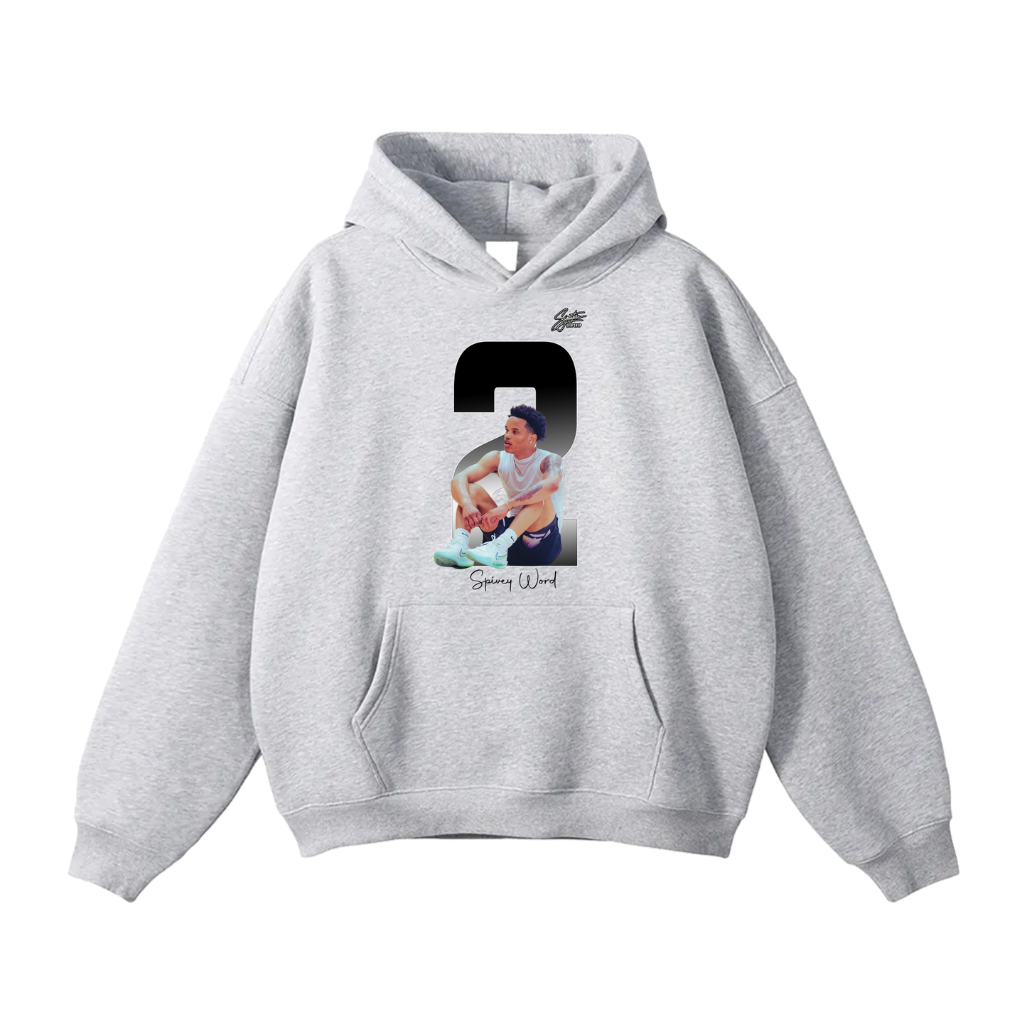 Spivey Word Oversize Fleeced Hoodie