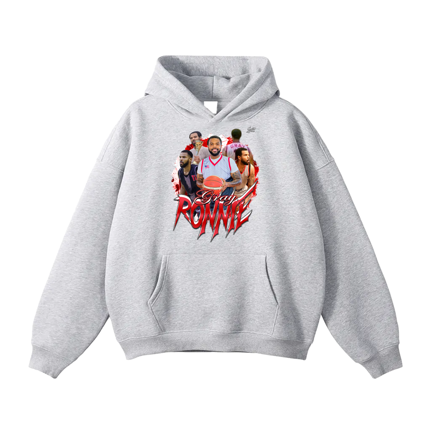 Ronnie Gray Oversize Fleeced Hoodie