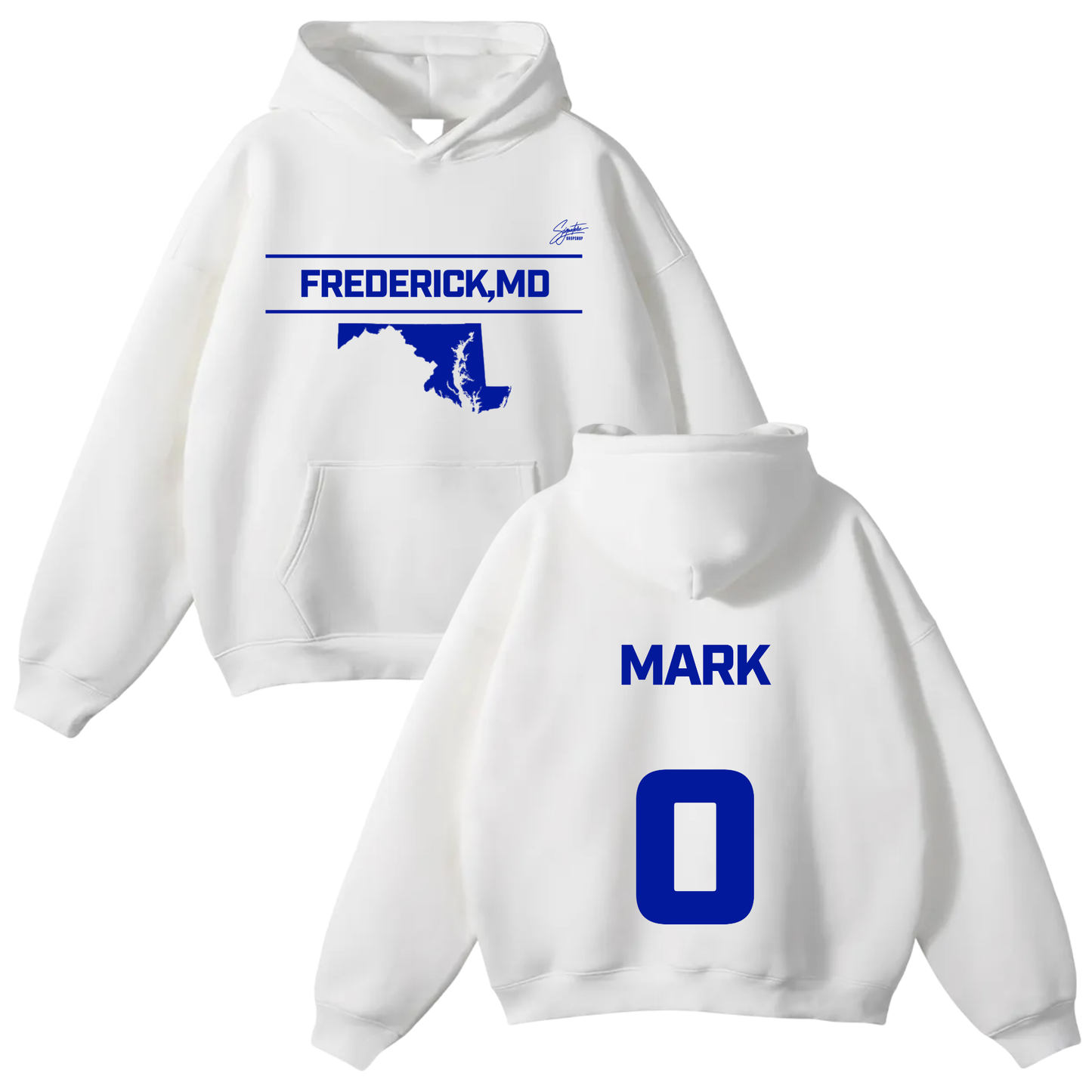 Trell Mark Oversize Fleeced Hoodie