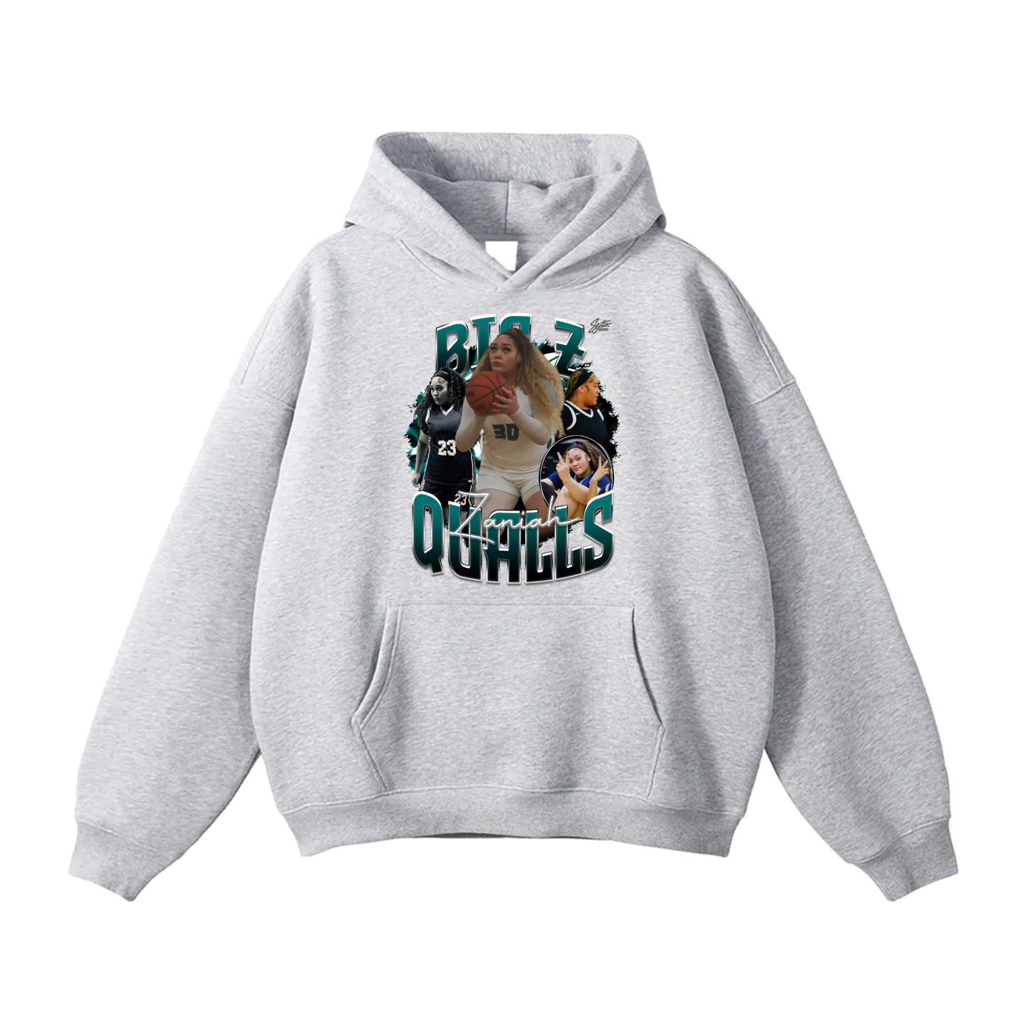 Zaniah Qualls Oversize Fleeced Hoodie