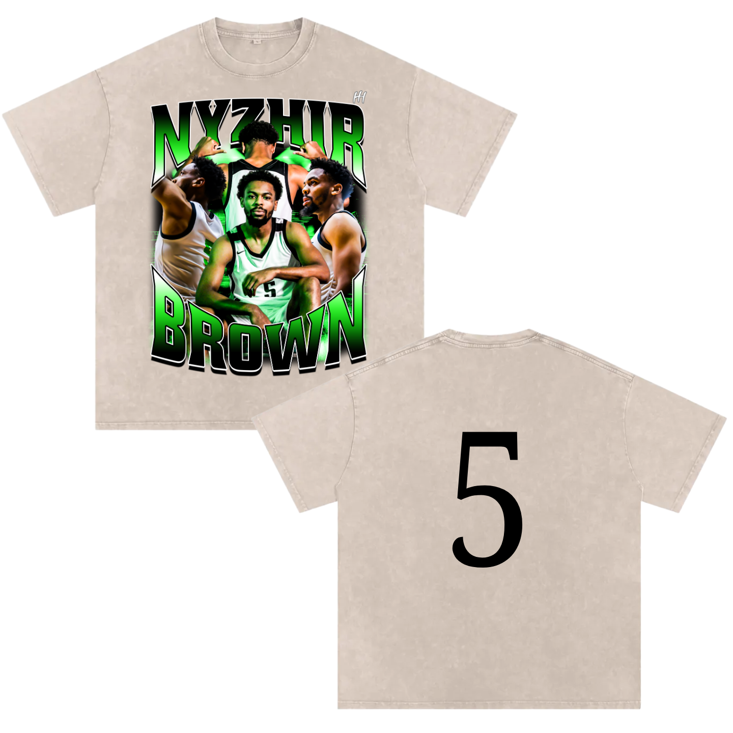 Nyzhir Brown Heavyweight Oversized T-shirt