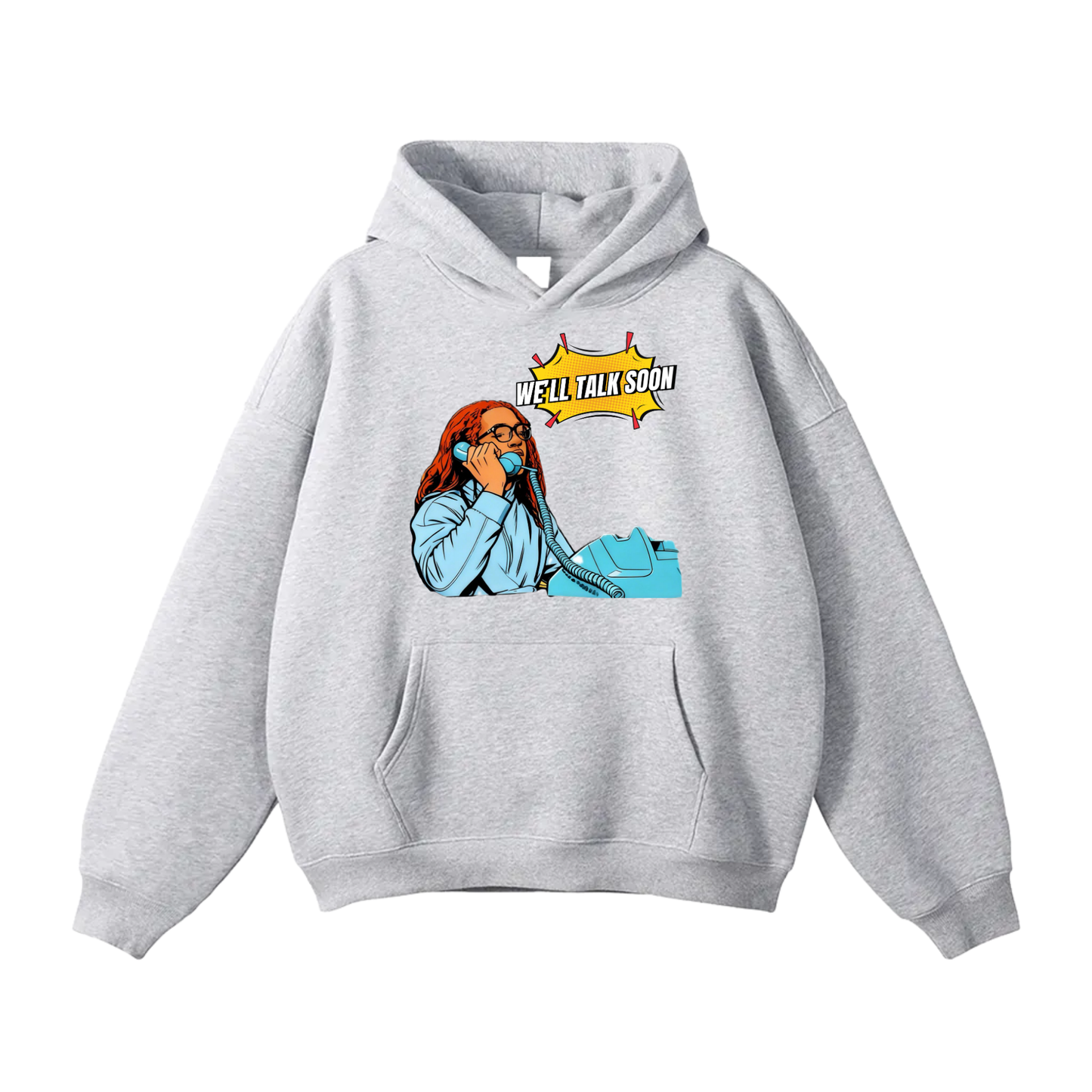 Ethan Royal Oversize Fleeced Hoodie