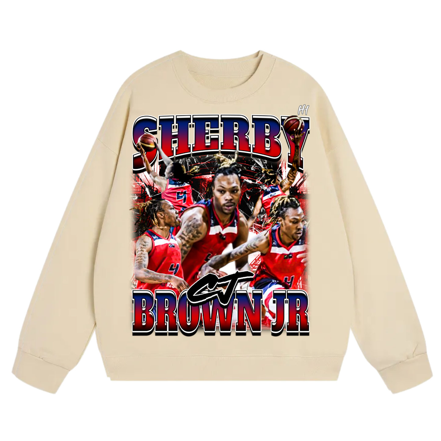Sherby Brown Jr Heavyweight Crewneck Sweatshirt
