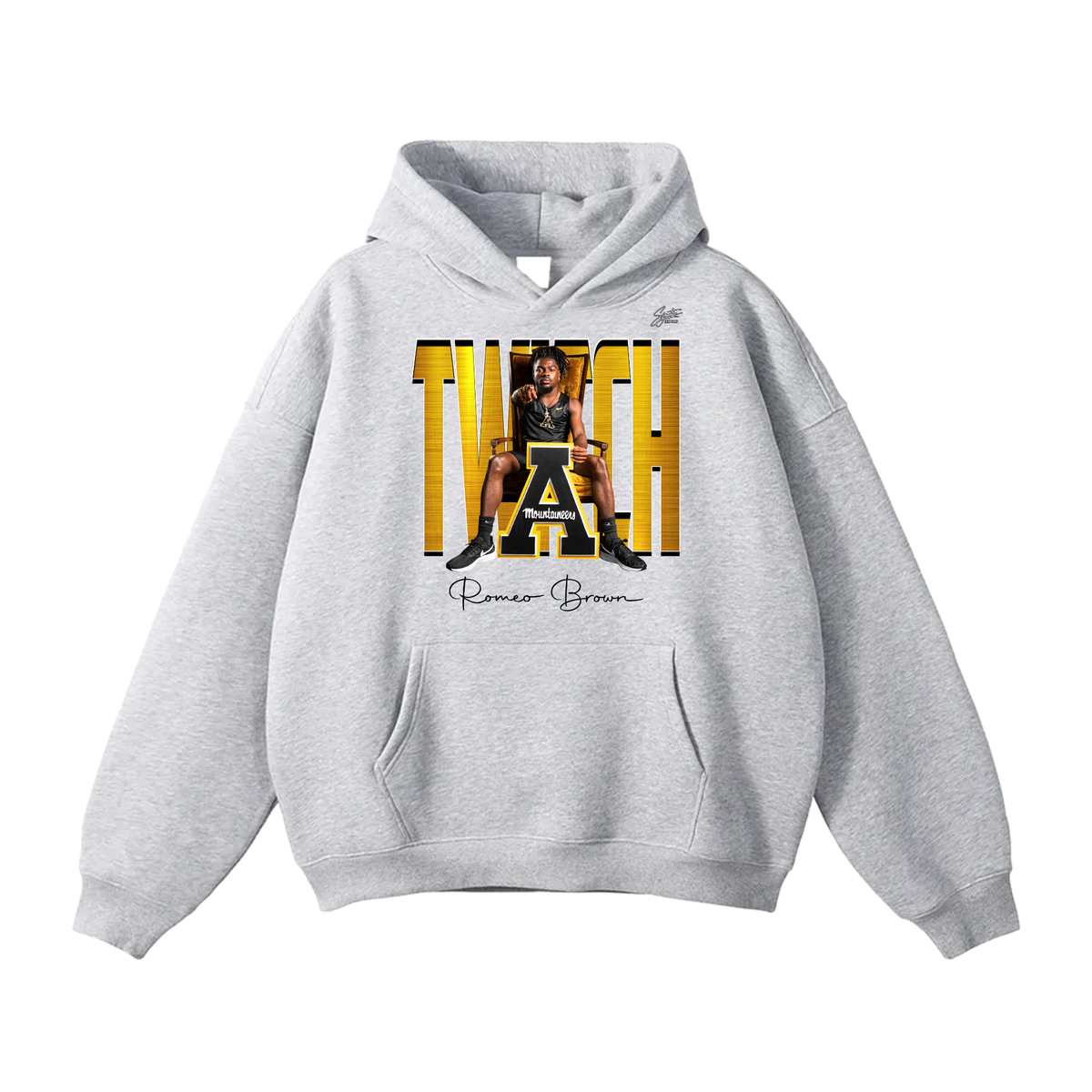 Romeo Brown Oversize Fleeced Hoodie