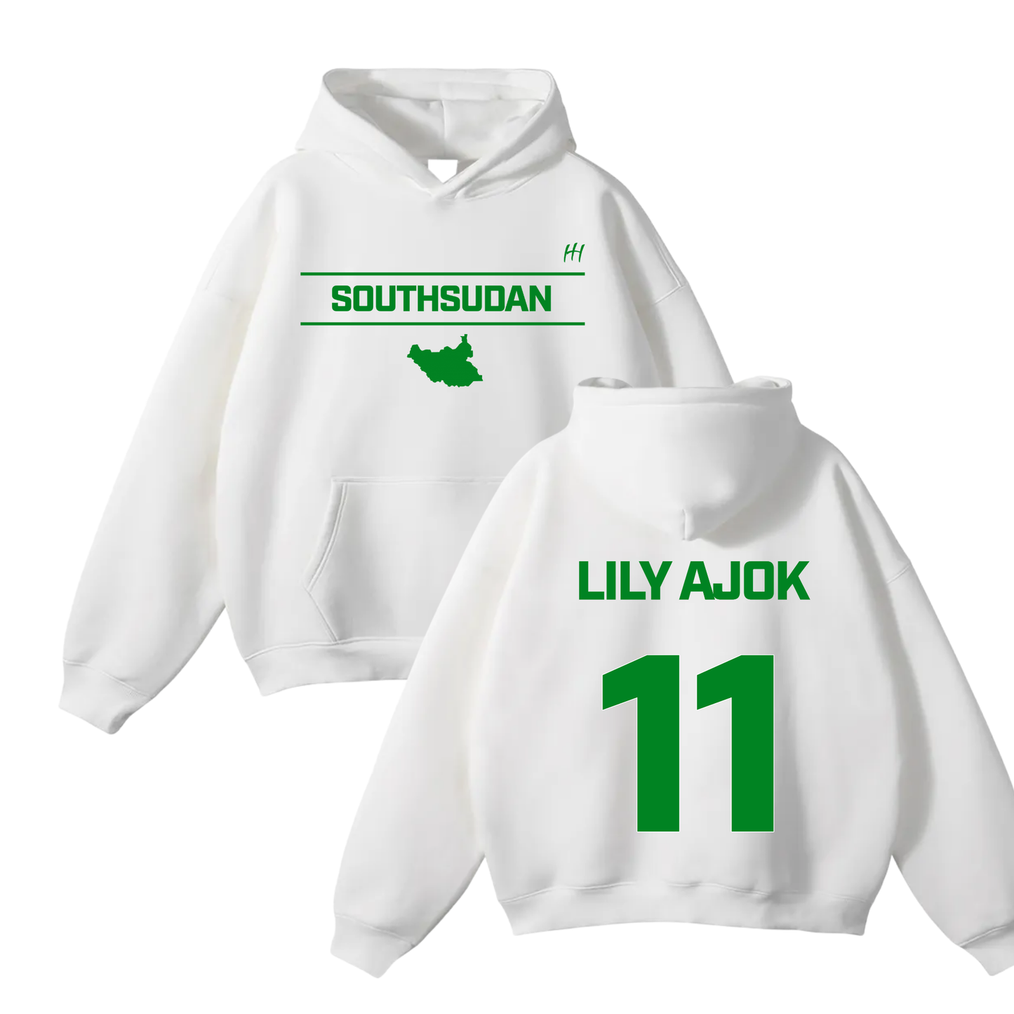 Lily Ajok Deng Lual Oversize Fleeced Hoodie