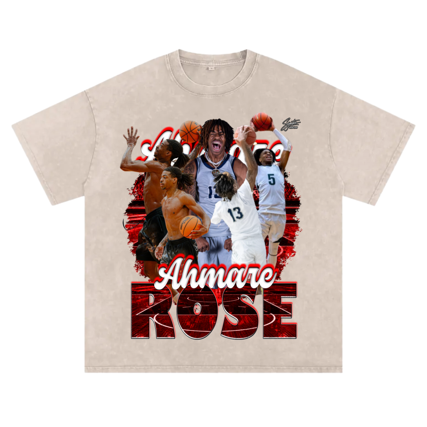 Ahmare Rose Oversized T-shirt