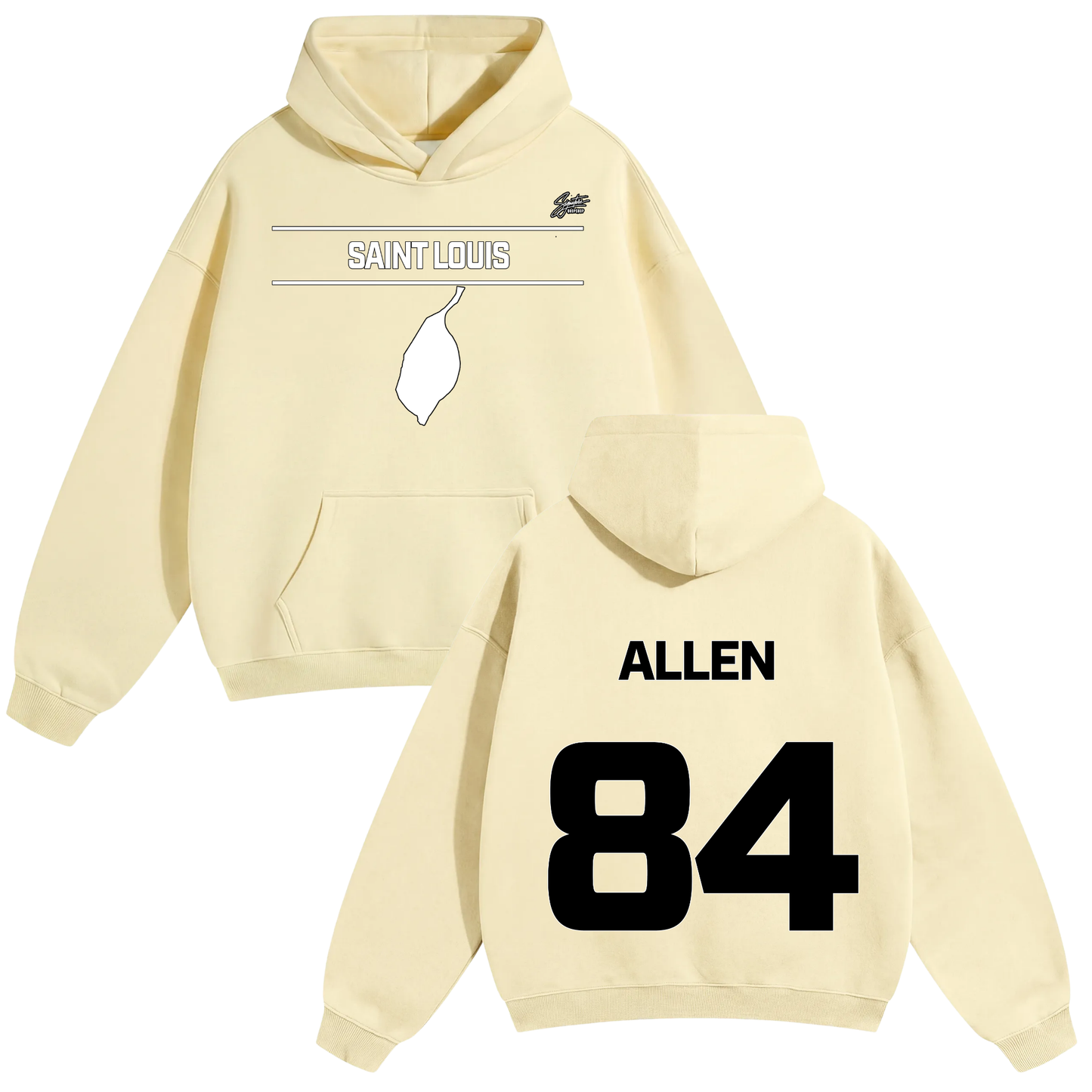 Zach Allen Oversize Fleeced Hoodie
