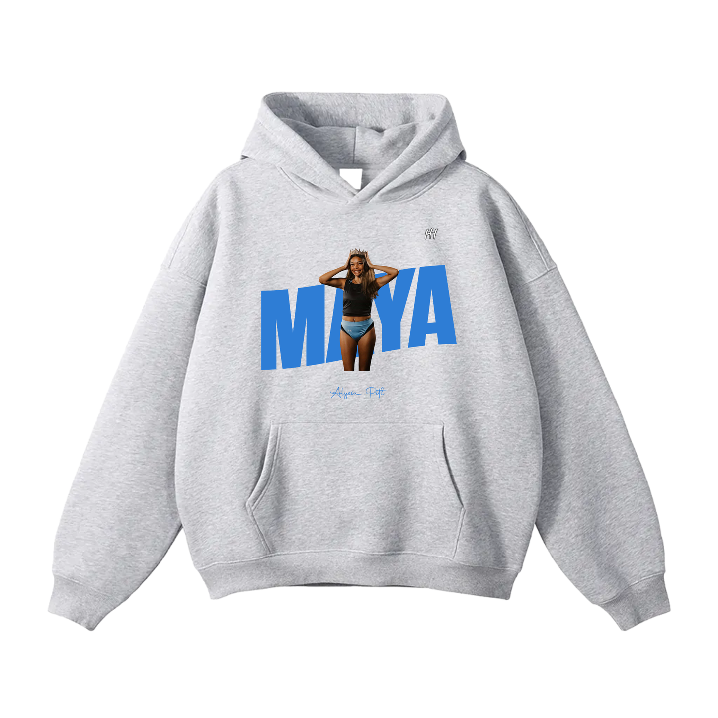 Alyssa Pitt Oversize Fleeced Hoodie
