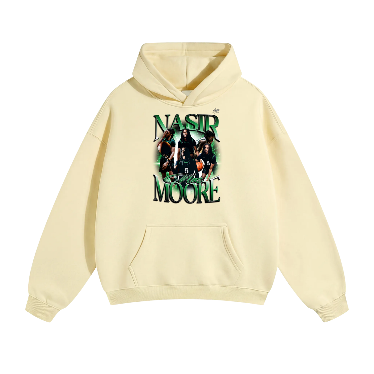 Nasir Moore Oversize Fleeced Hoodie