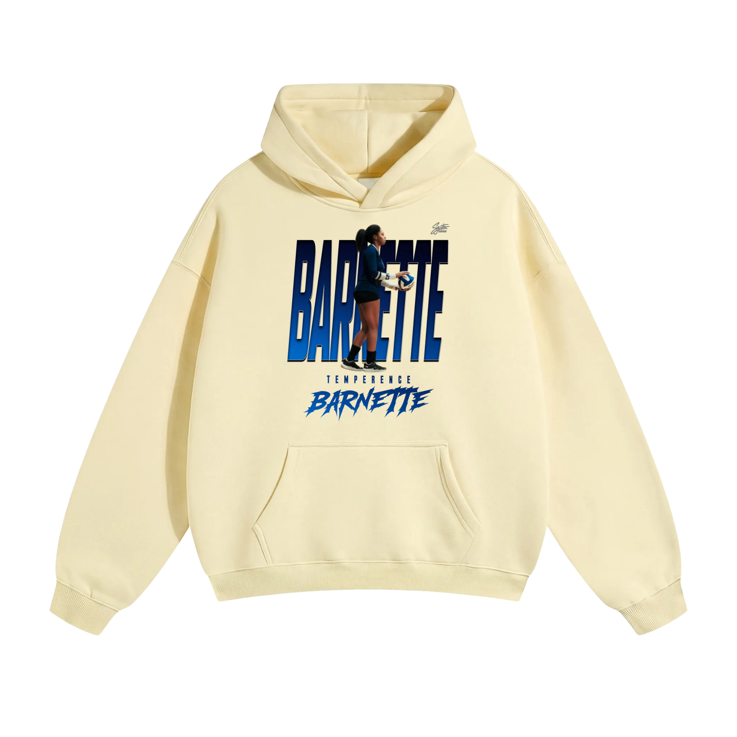 Temperence Barneyye Oversize Fleeced Hoodie