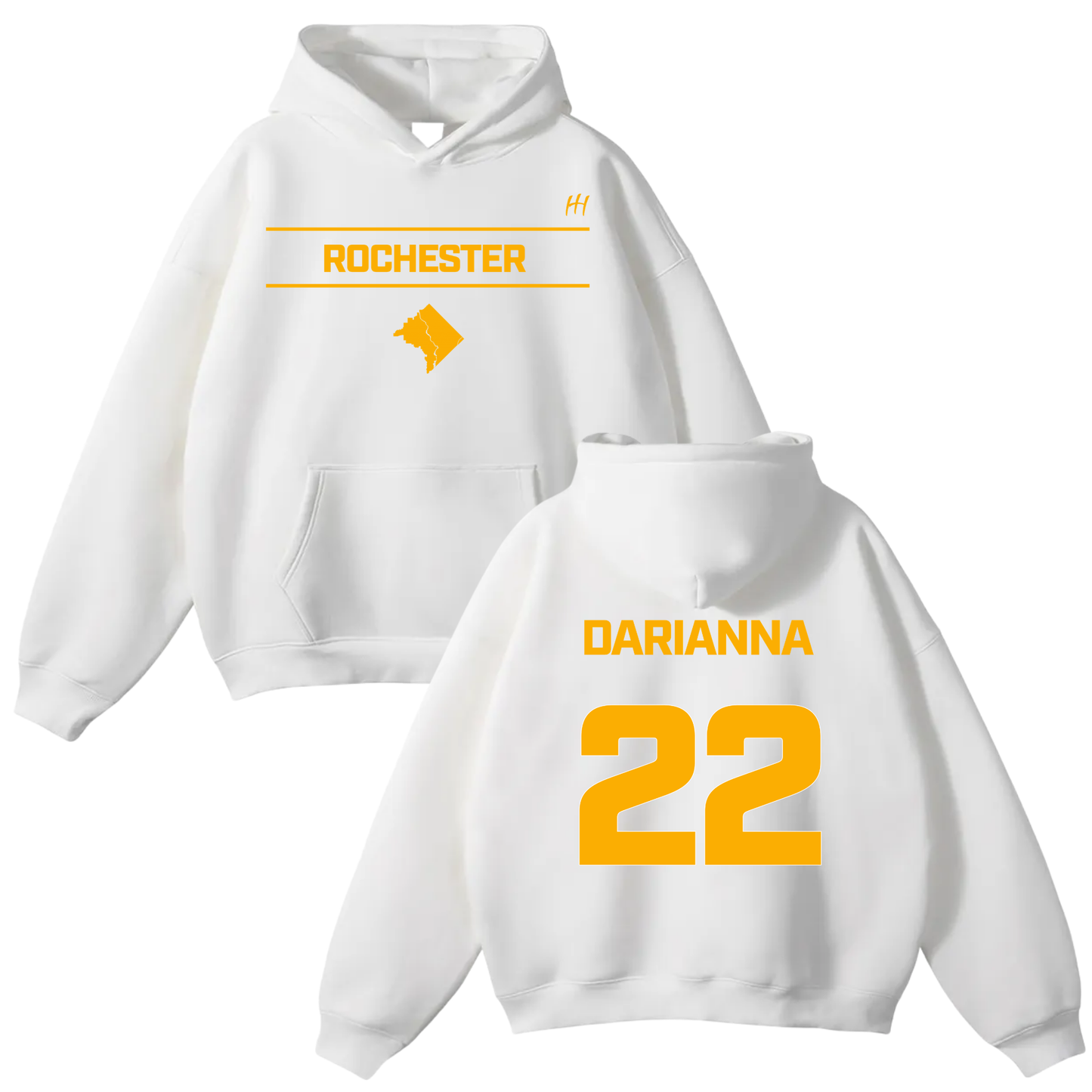 Darianna 2D Weathers Oversize Fleeced Hoodie