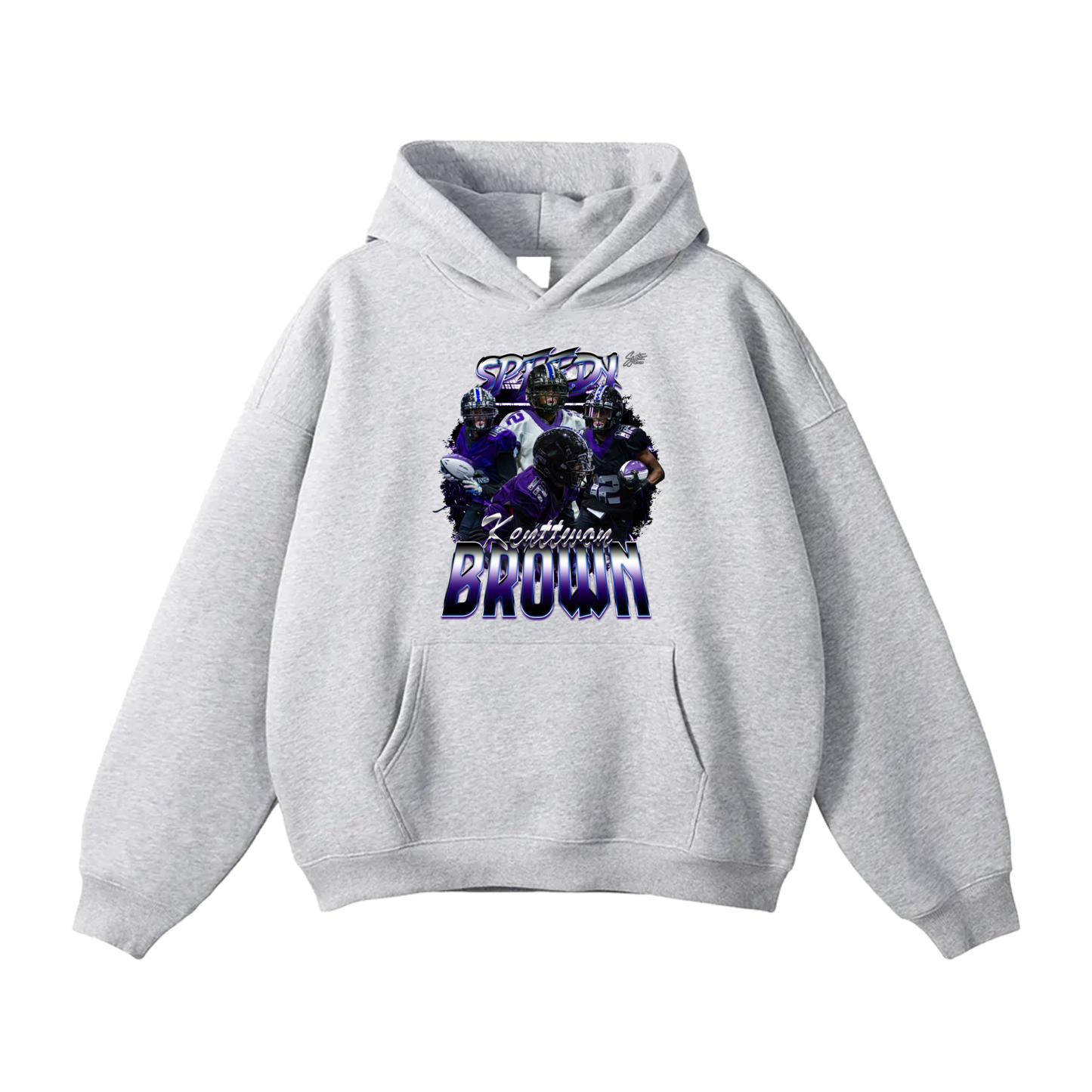 Kenttwon Brown Oversize Fleeced Hoodie