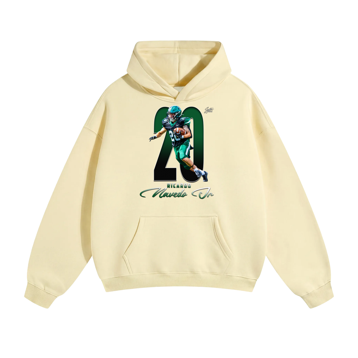 Ricardo Navedo Jr Oversize Fleeced Hoodie
