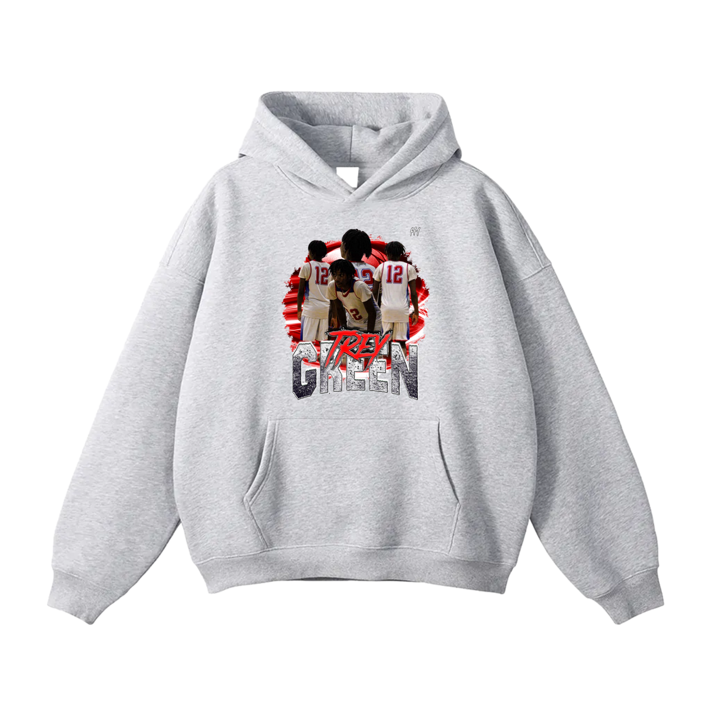 Trey Green Oversize Fleeced Hoodie