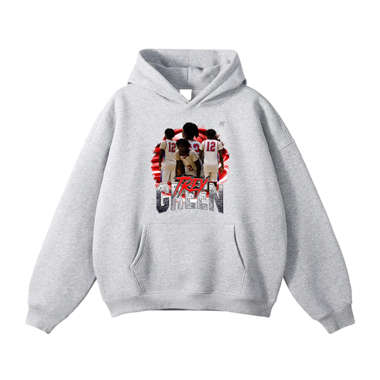 Trey Green Oversize Fleeced Hoodie