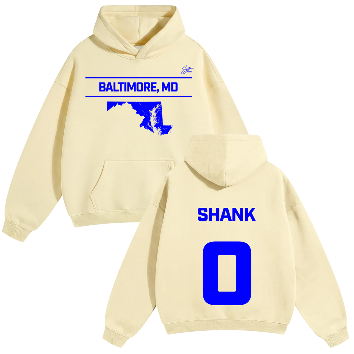 Darric Shank Oversize Fleeced Hoodie