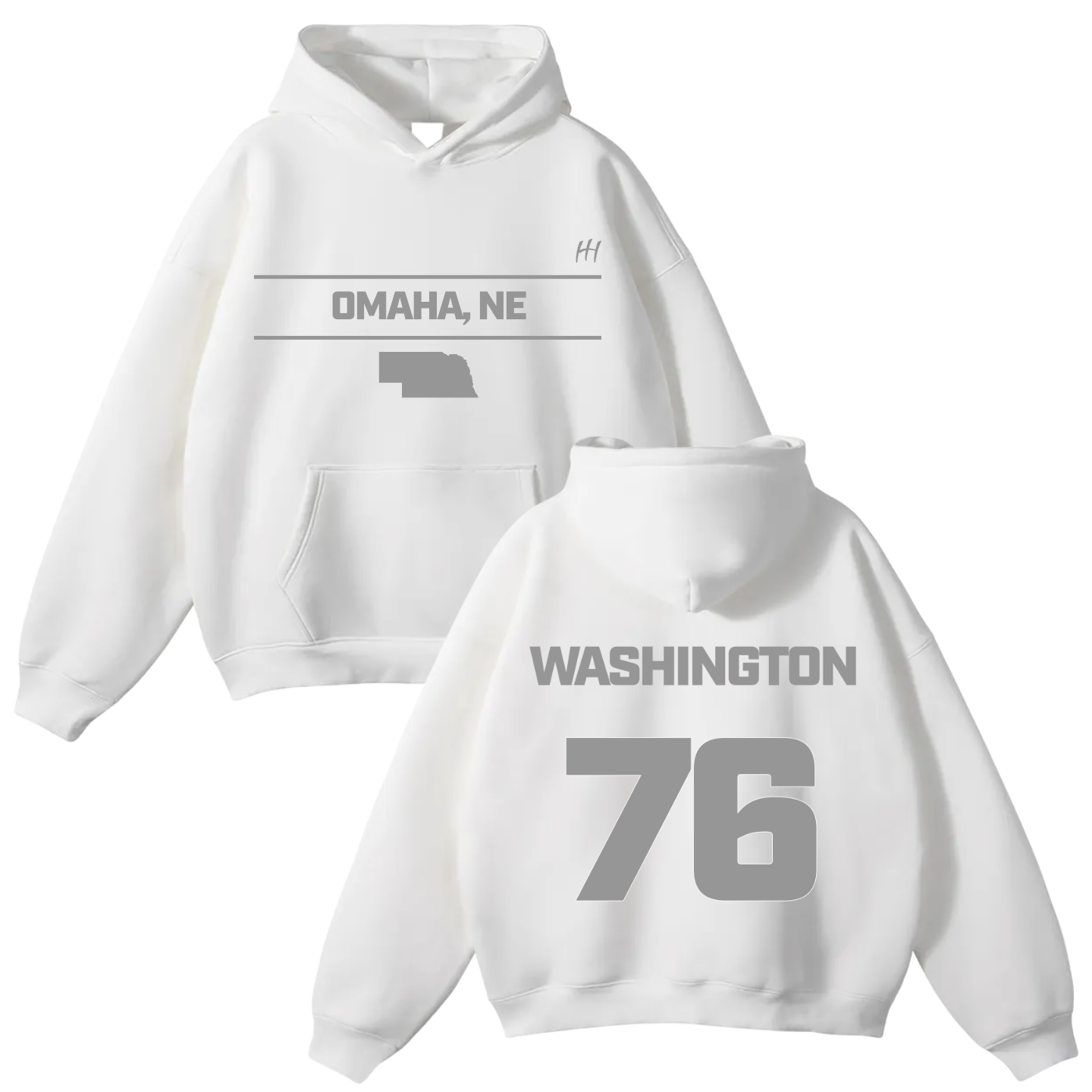 Kelvin Washington Oversize Fleeced Hoodie