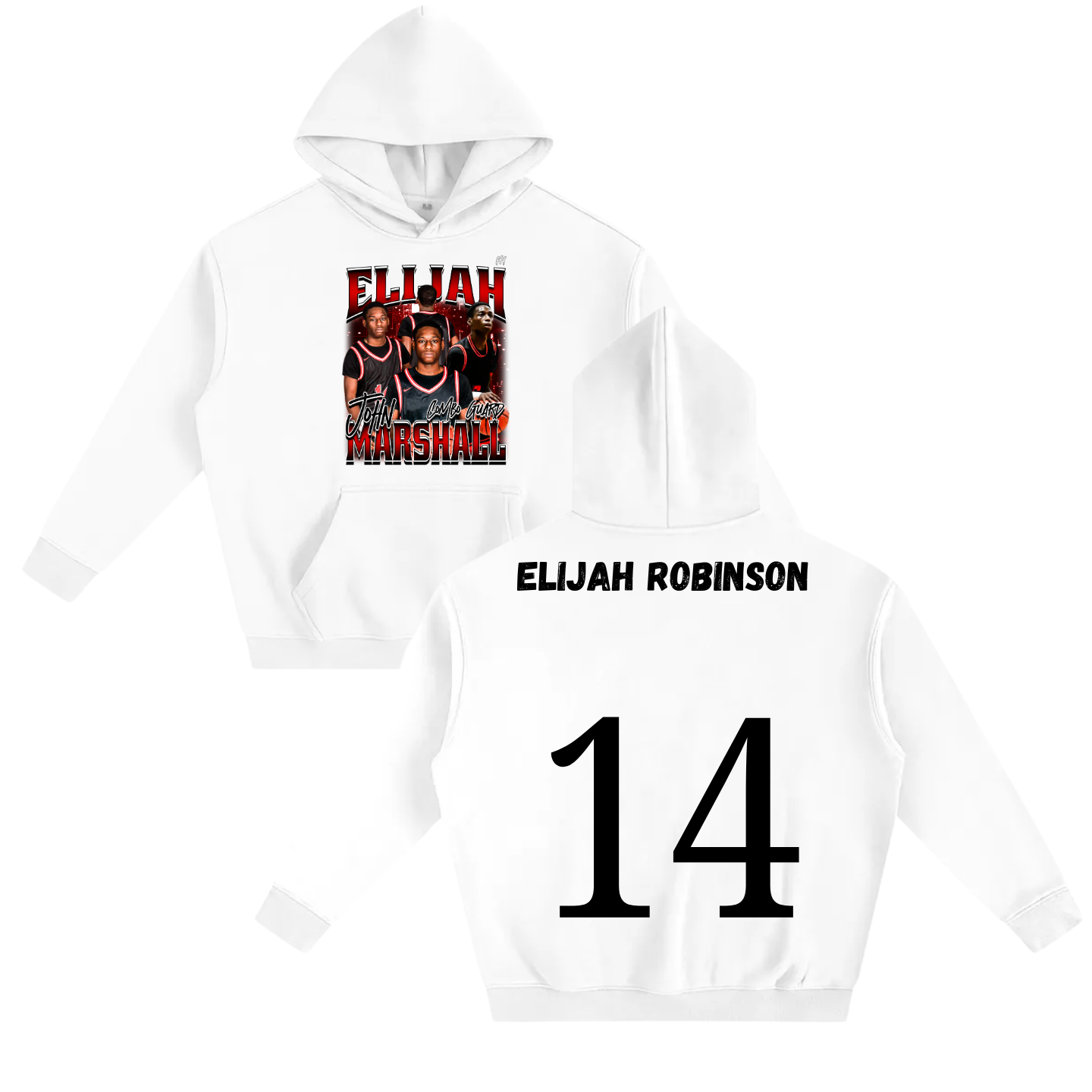 Elijah John Marshall Oversize Fleeced Hoodie