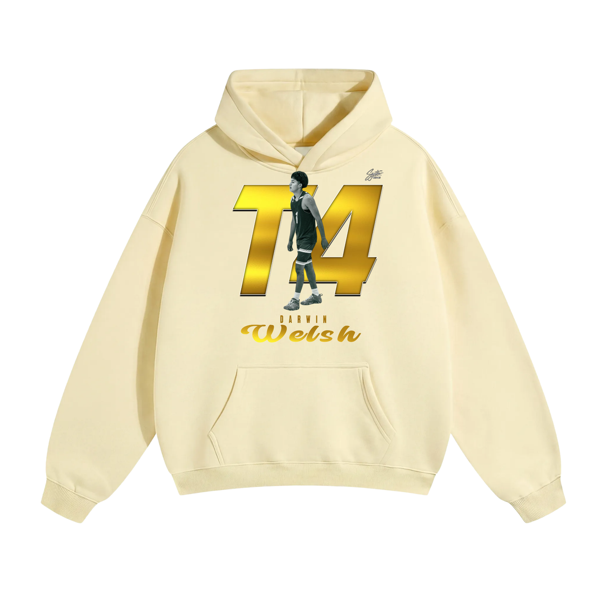 Darwin Welsh Oversize Fleeced Hoodie