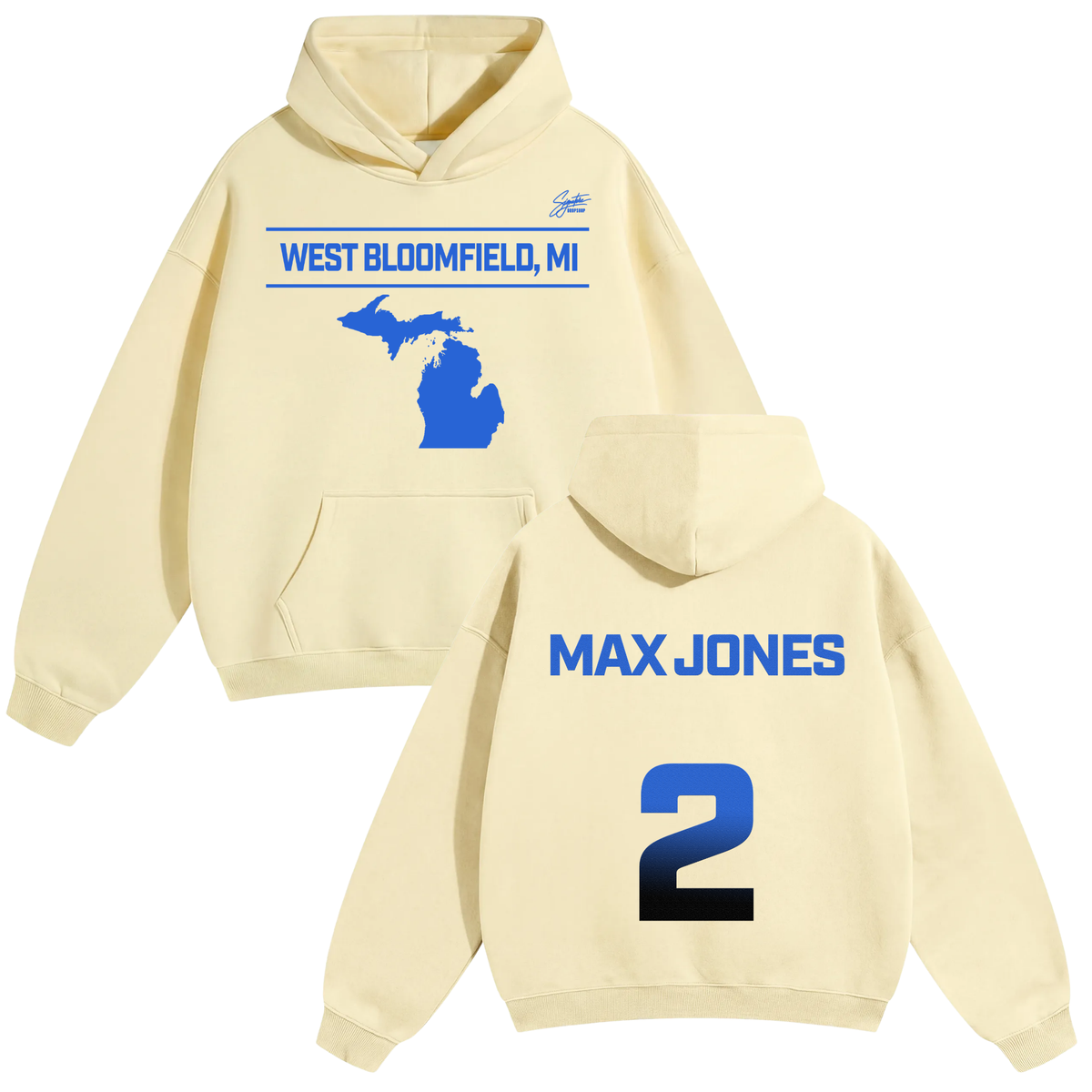 Max Jones Oversize Fleeced Hoodie