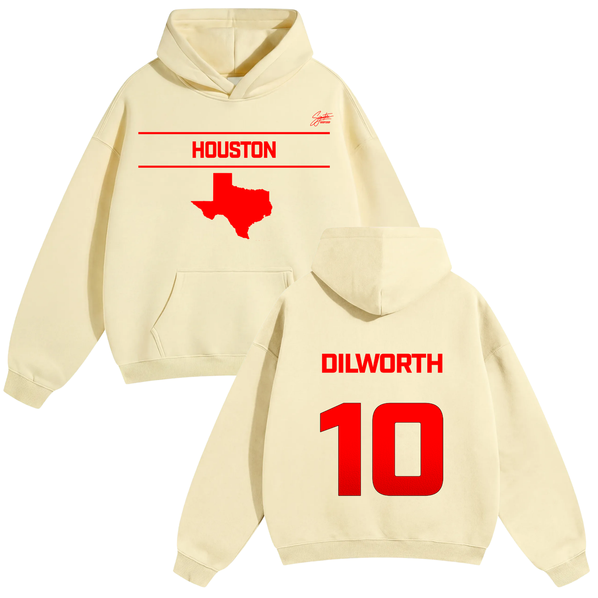 Allen Dilworth Oversize Fleeced Hoodie