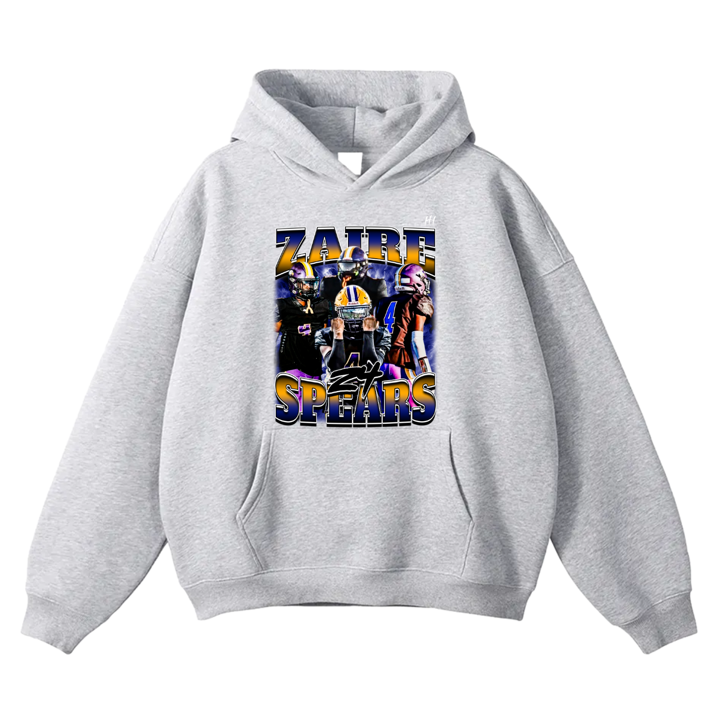 Zaire Spears Oversize Fleeced Hoodie