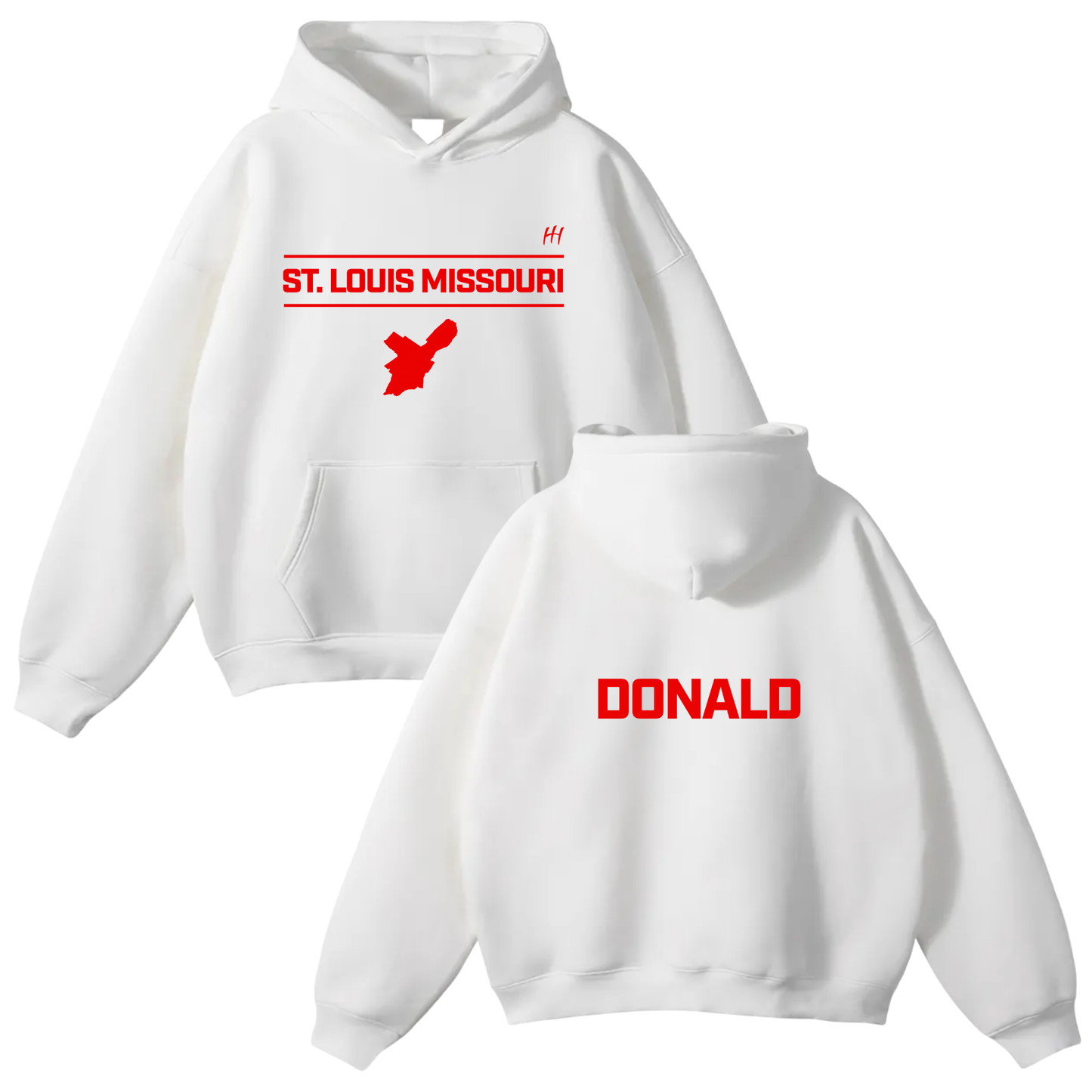 Donald Hughes Oversize Fleeced Hoodie