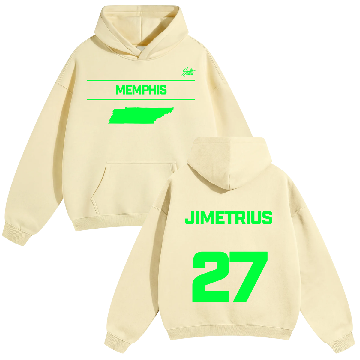 Jimetrius Akins Oversize Fleeced Hoodie