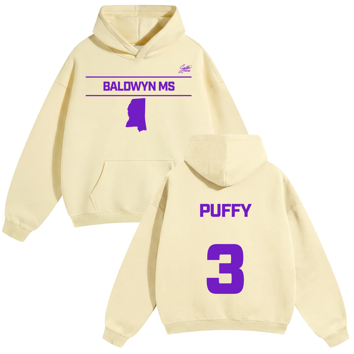 Decorian Warren Oversize Fleeced Hoodie