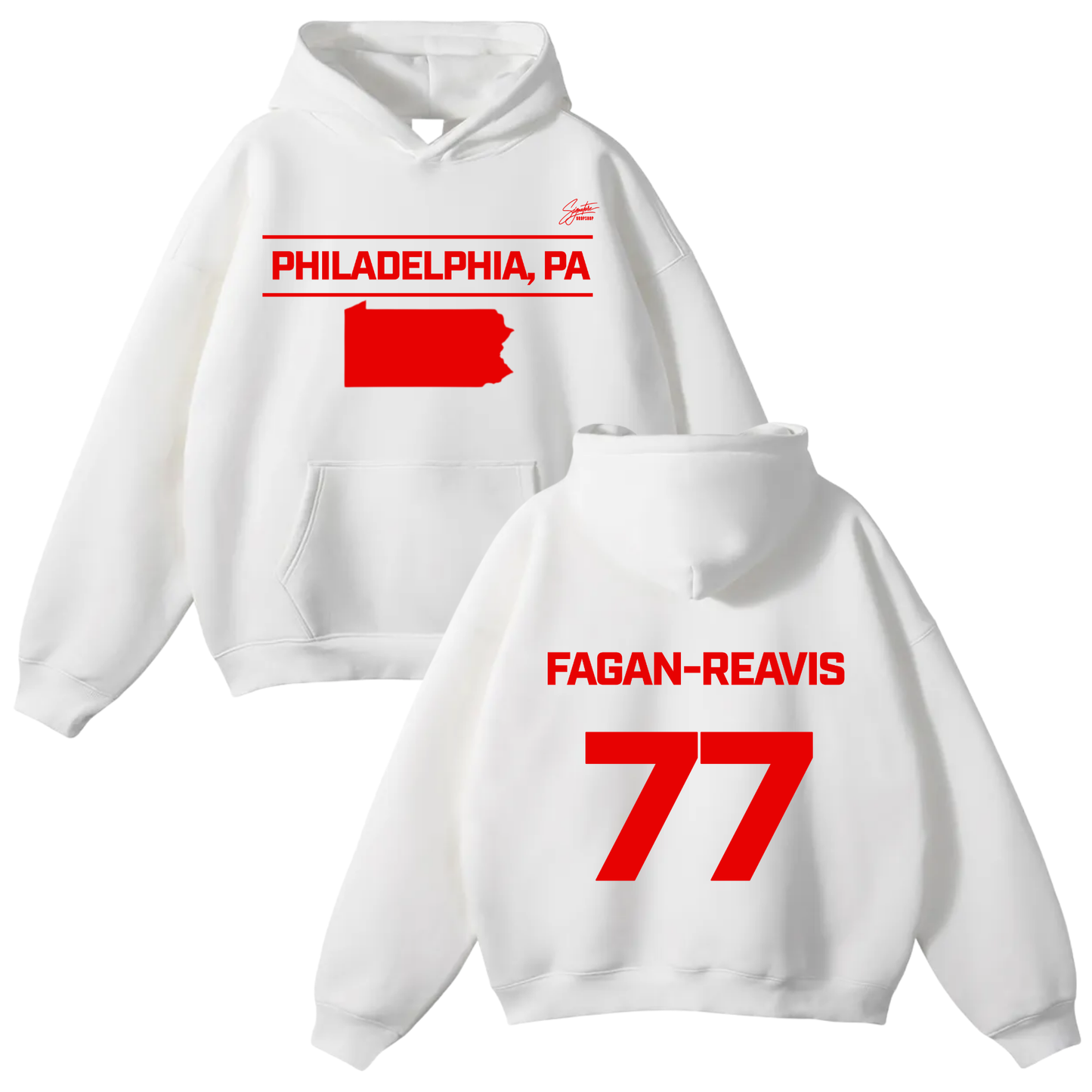 Zyair Fagan-Reavis Oversize Fleeced Hoodie