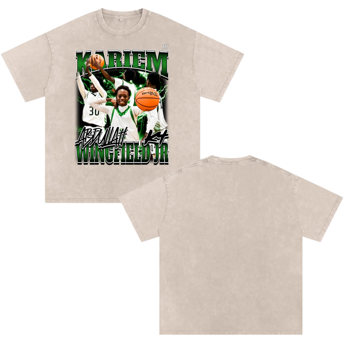 Kariem Abdullah Wingfield jr Heavyweight Oversized T-shirt