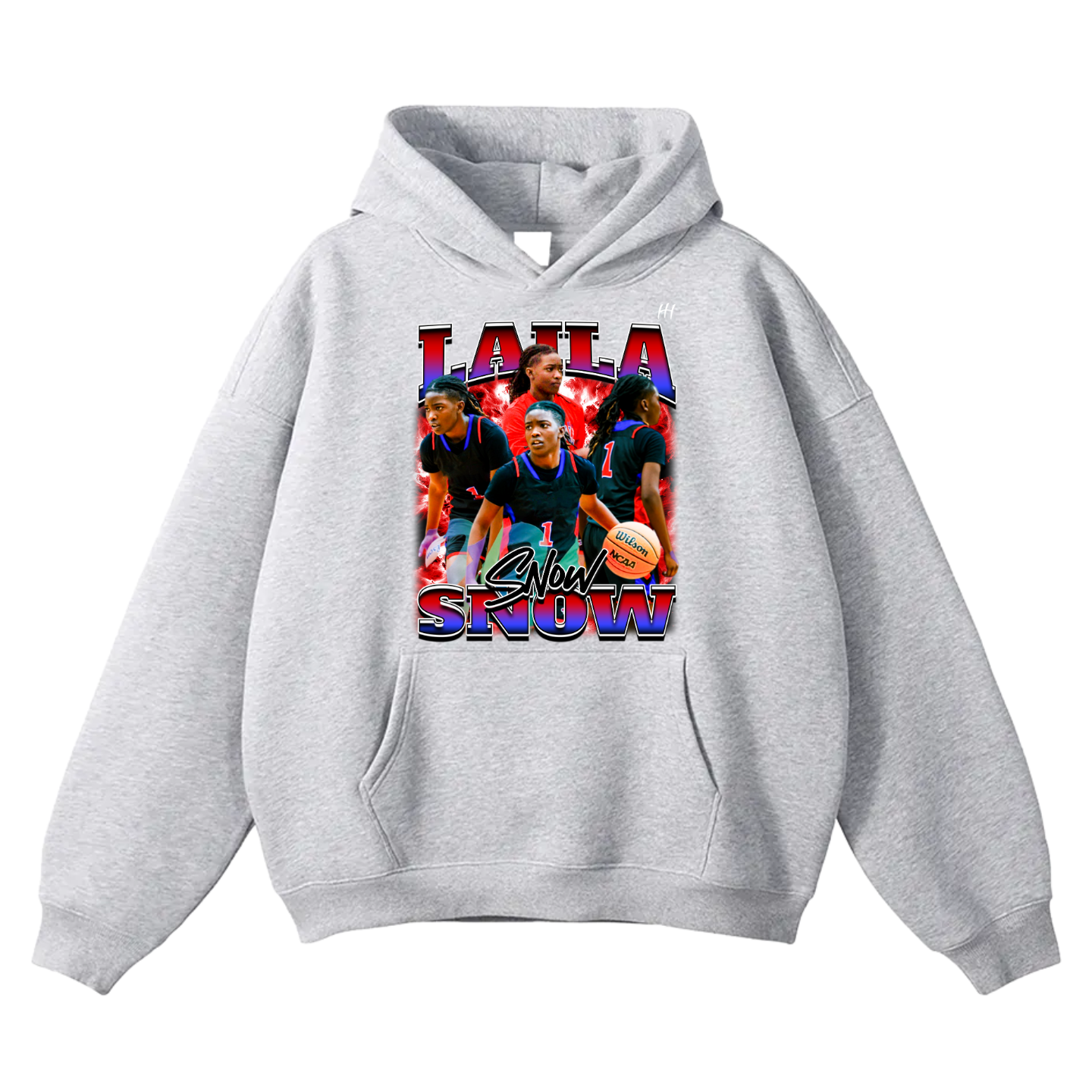 Laila Snow Oversize Fleeced Hoodie