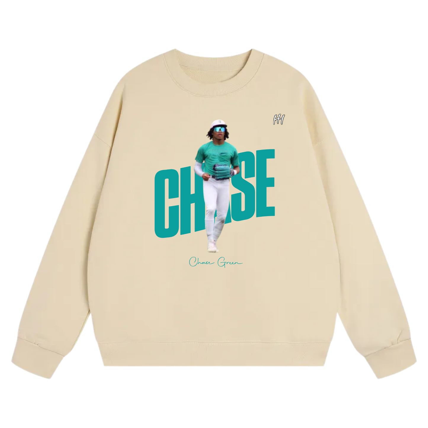 Chase Green Heavyweight Crewneck Sweatshirt