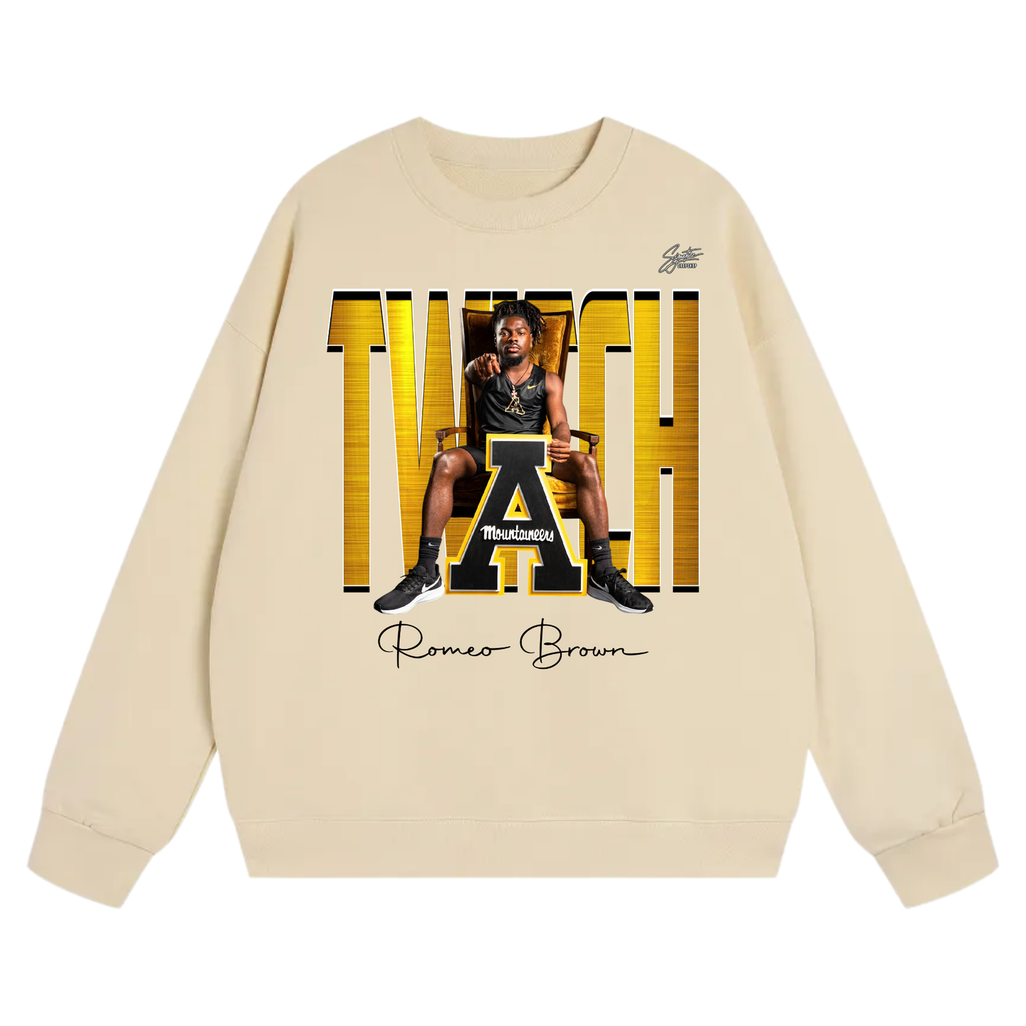 Romeo Brown Heavyweight Crewneck Sweatshirt